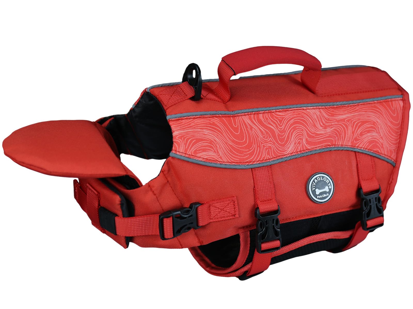 Vivaglory Dog Life Jacket With Removable Front Float, Life Vest With Reflective Trims & Extra Padding For Swimming & Boating, Re