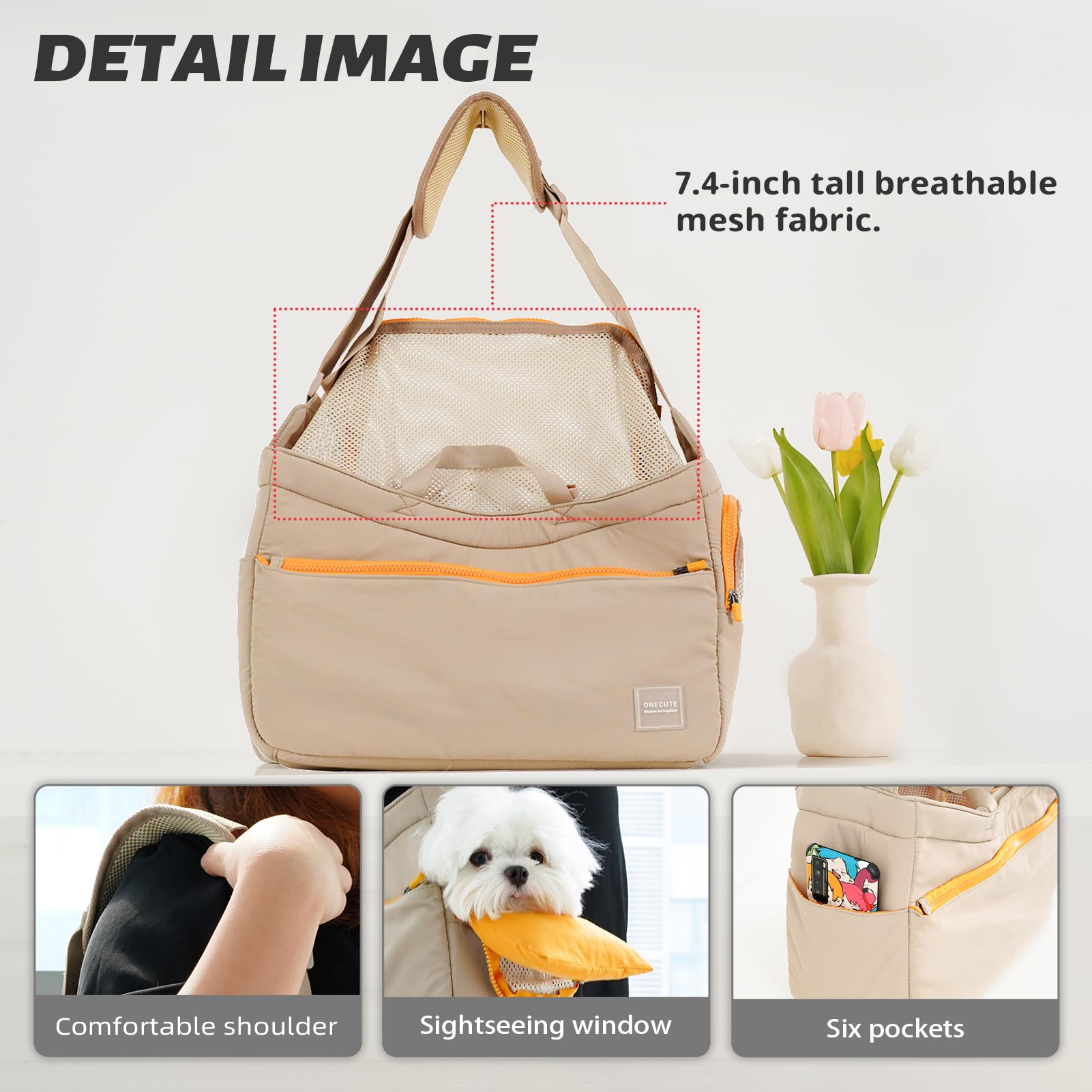 Onecute Soft And Comfortable Pet Carrier And Business Backpack With Strong Support - Ideal For Business, Travel, And Outings Wit