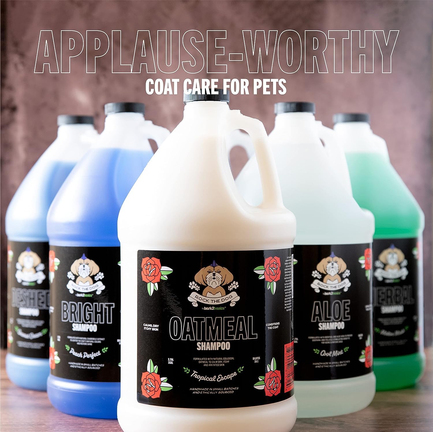 Bark2Basics Aromatic Pet Shampoo, Lavender & Chamomile, 1 Gallon - Professional Grade, Natural Formula