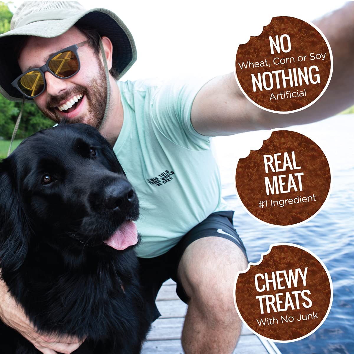 Smart Cookie All Natural Soft Dog Treats - 4 Flavor Variety Pack (5oz Each) - Healthy Dog Treats for Dogs & Puppies with Allergi
