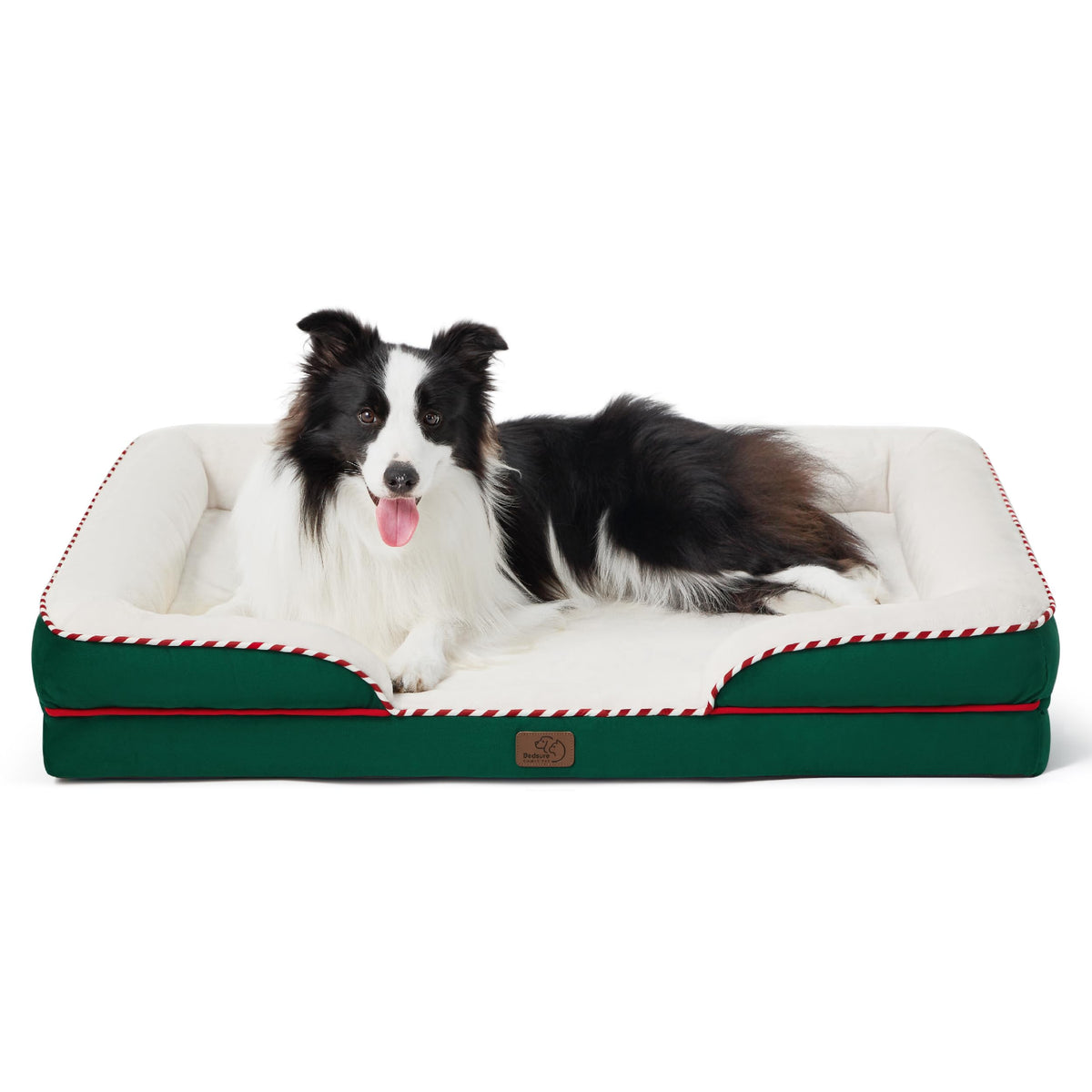 Bedsure Orthopedic Dog Bed For Large Dogs - Big Washable Dog Sofa Beds Large, Supportive Foam Pet Couch Bed With Removable Washable Cover, Waterproof Lining And Nonskid Bottom, Green
