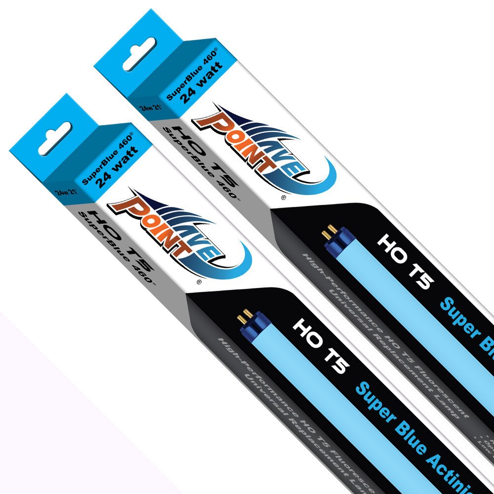 Wave Point 2-Pack Super Blue 460 24-Watt Universal Aquarium Lamp