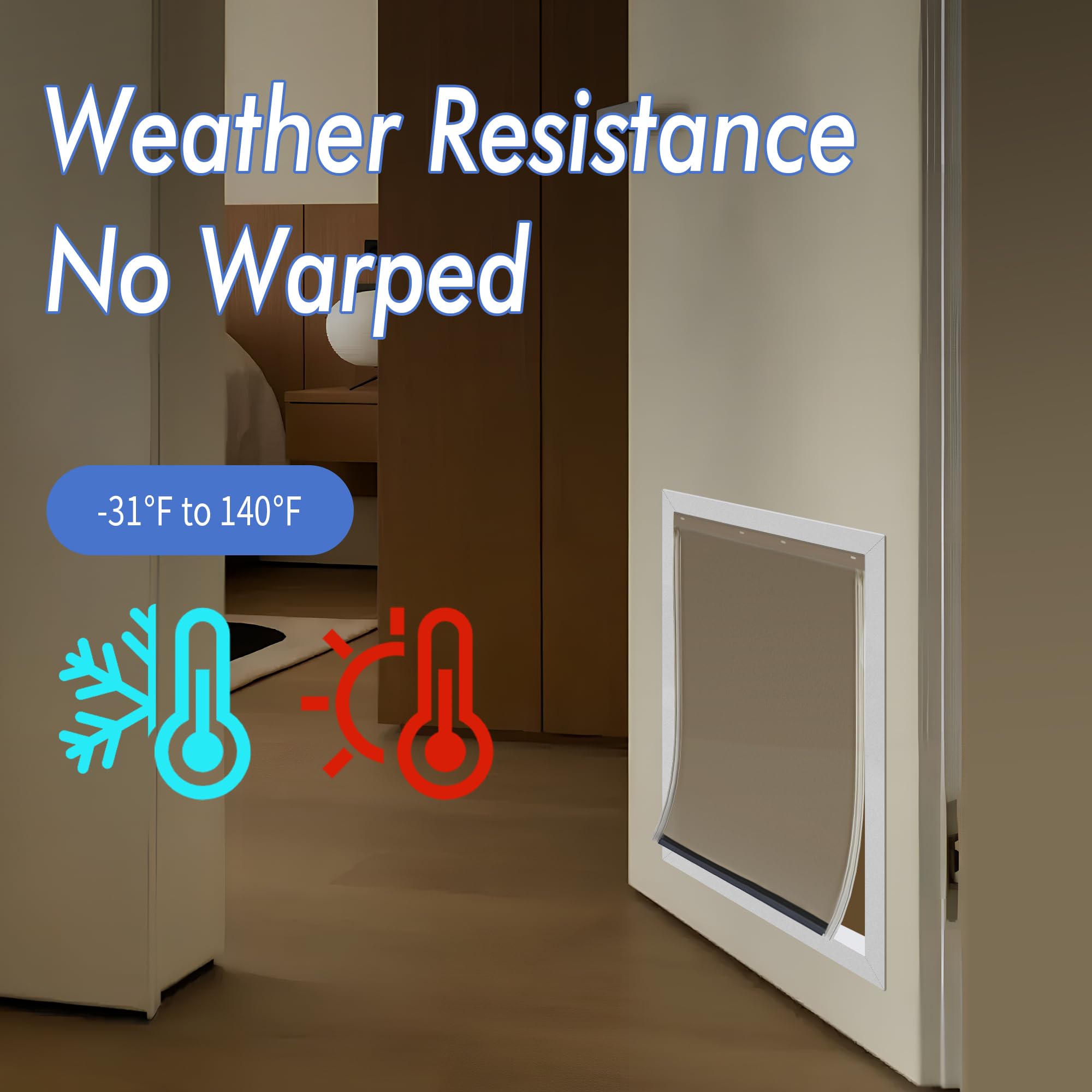 2Pack Pac11-11038 Replacement Flap With Screws,Medium Dog Door Replacement Flaps Compatible With Petsafe Replacement Flap Measur