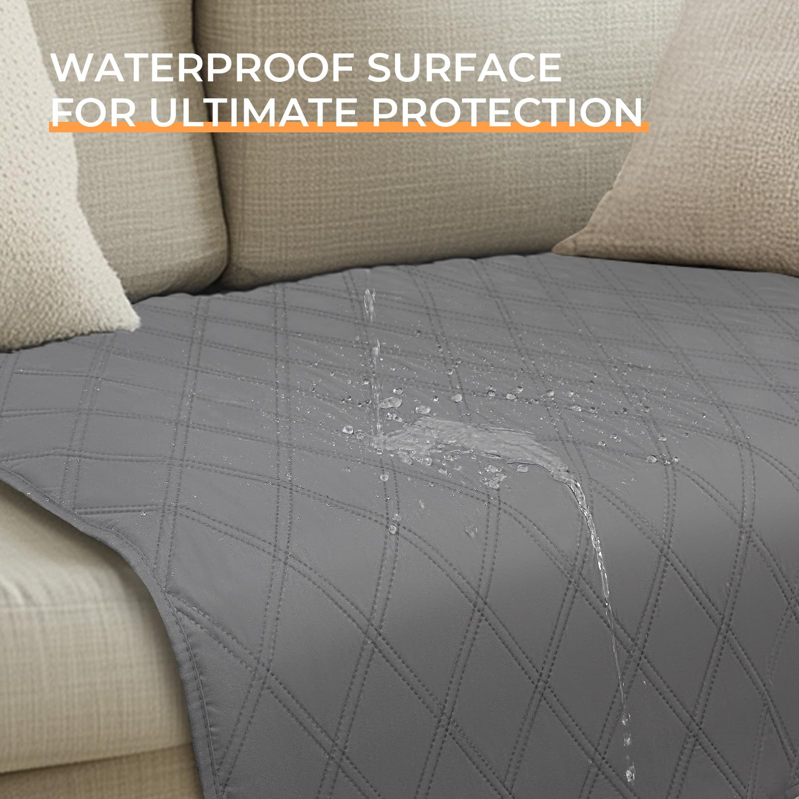 Luciphia 100% Waterproof Couch Cover Blanket For Dogs Anti-Slip Pet Couch Protector Sofa Mat Puppy Cat With Non-Slip Bottom, Lig