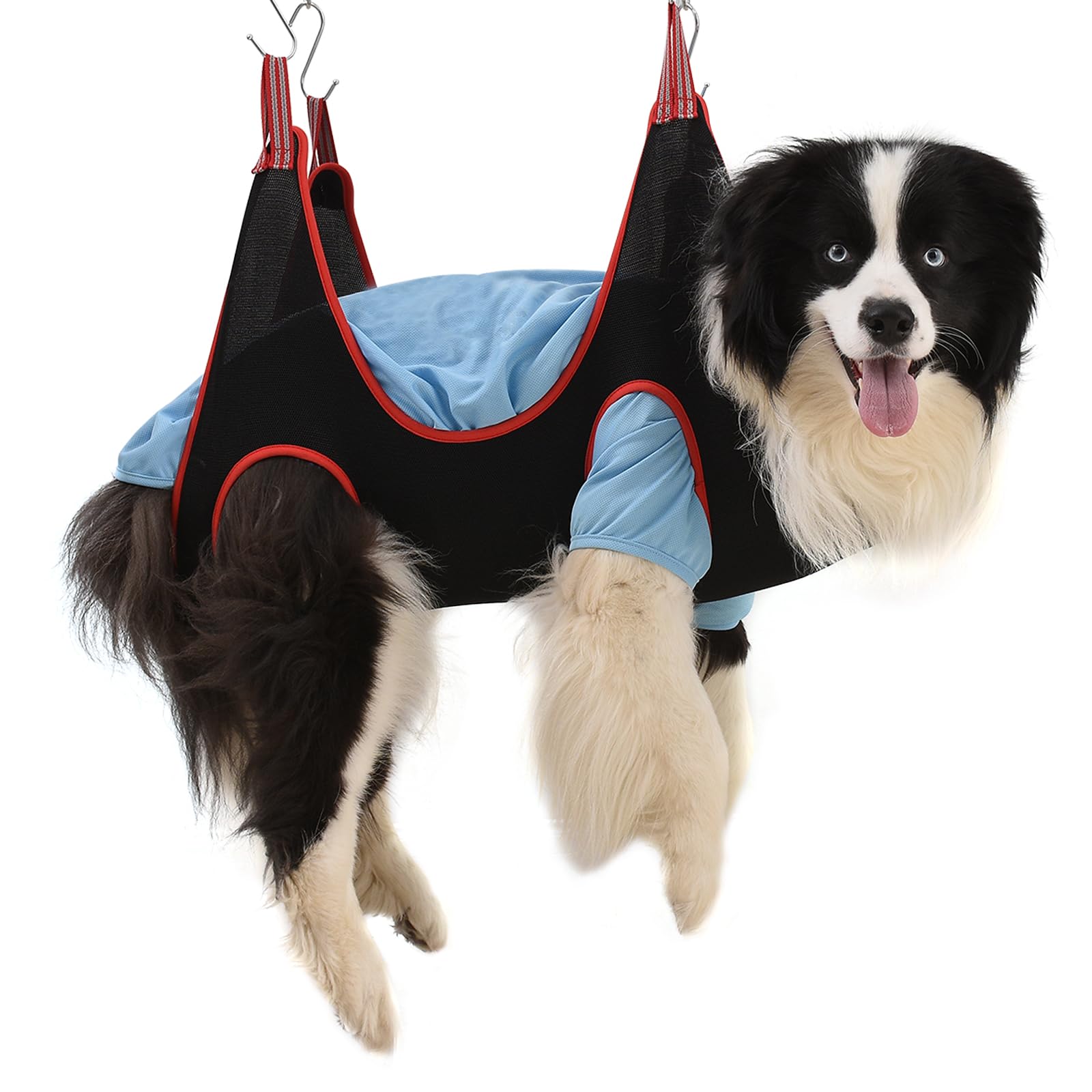 ATO-DJCX Pet Grooming Hammock Harness for Large Dogs, Breathable Pet Dog Hammock Restraint Bag,Dog Grooming Sling Helper for Tri