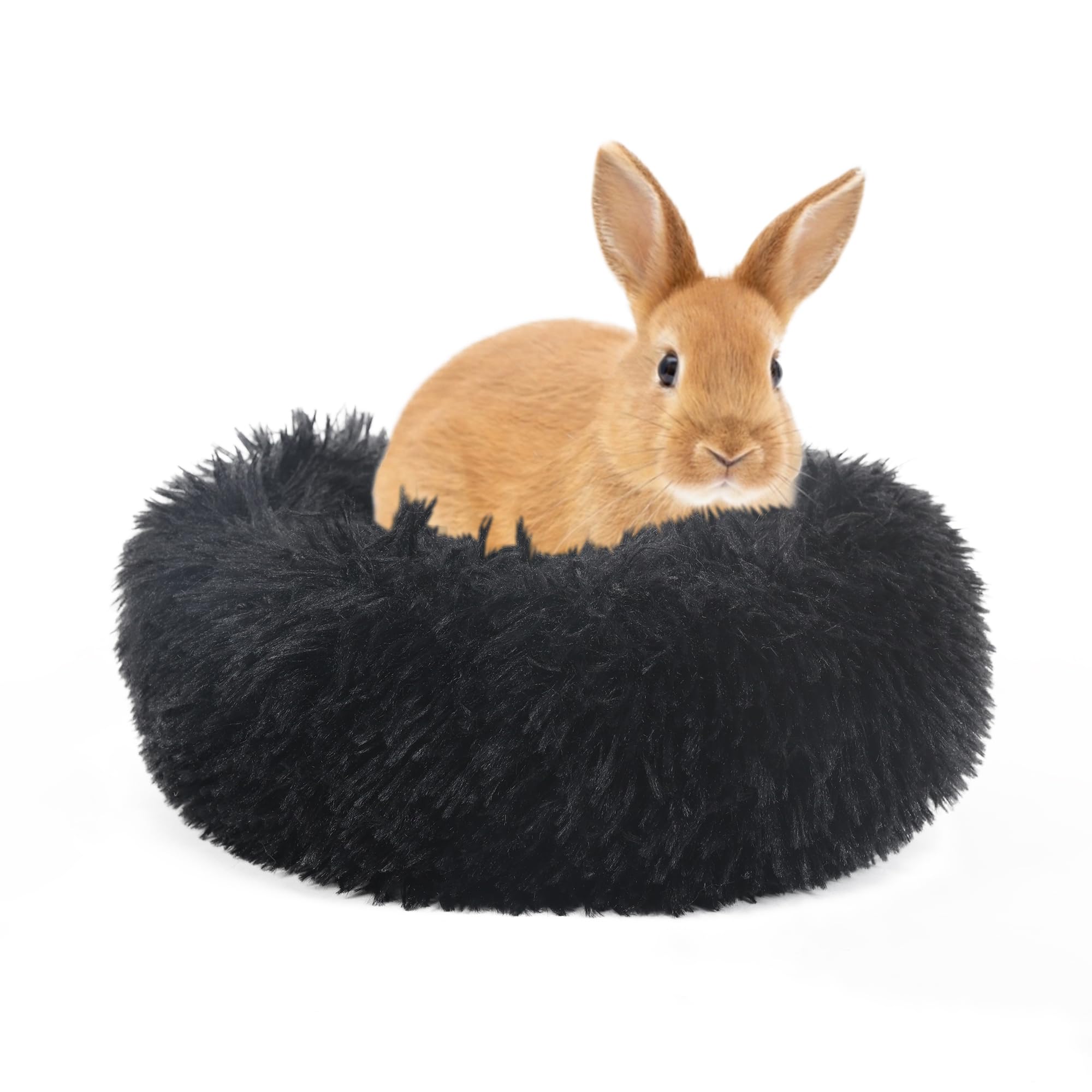 wrkfree Ferret Bed Cave and Hideouts Burrowing Pet Bed for Guinea Pigs and Other Small Animals 11.8 inch for Cage Black