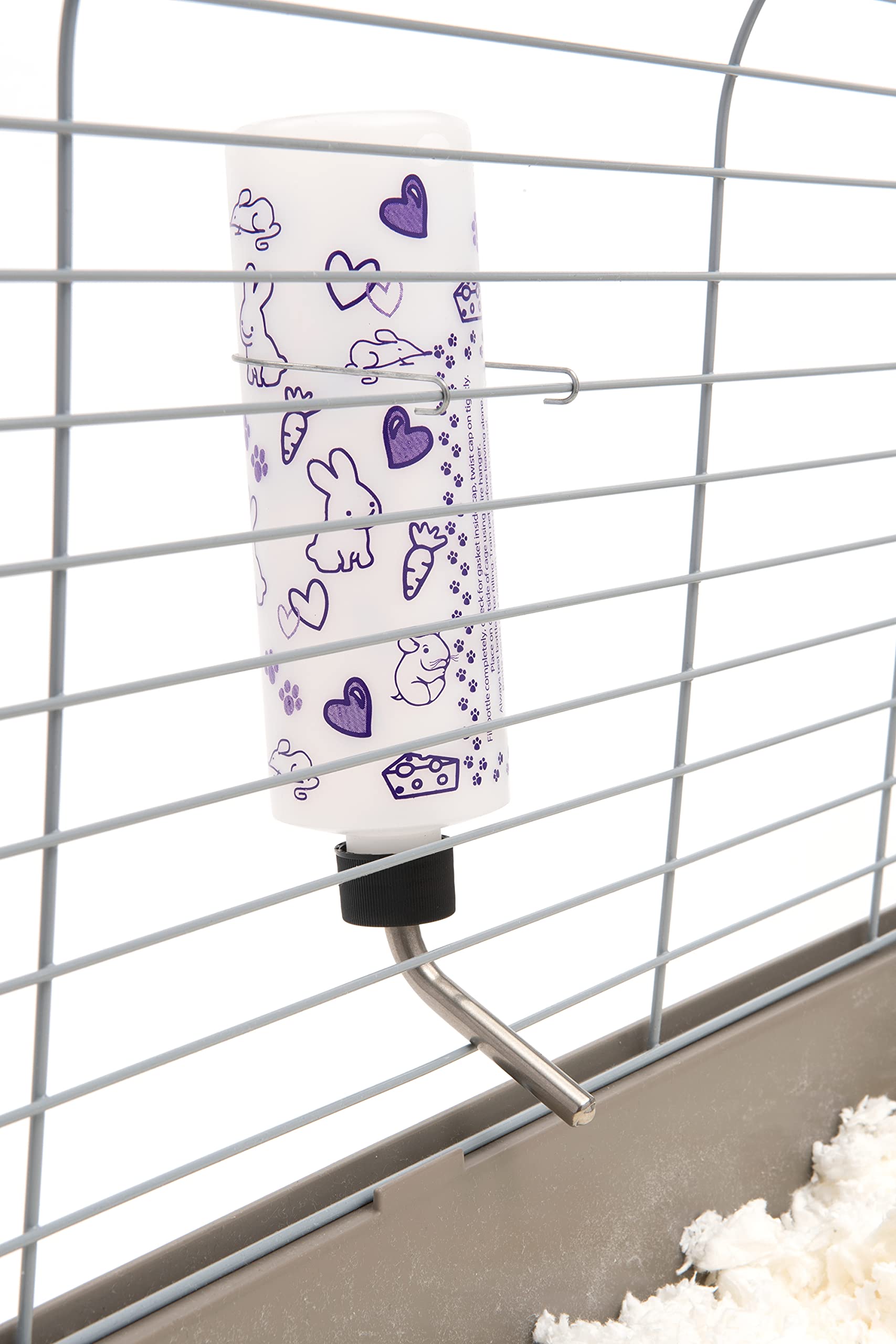 Lixit Original Super Seal Water Bottle For Rabbits, Cats, Ferrets, Hamsters, Guinea Pigs, Gerbils And Other Small Animals. (16 Ounce (Pack Of 1), Frosted)