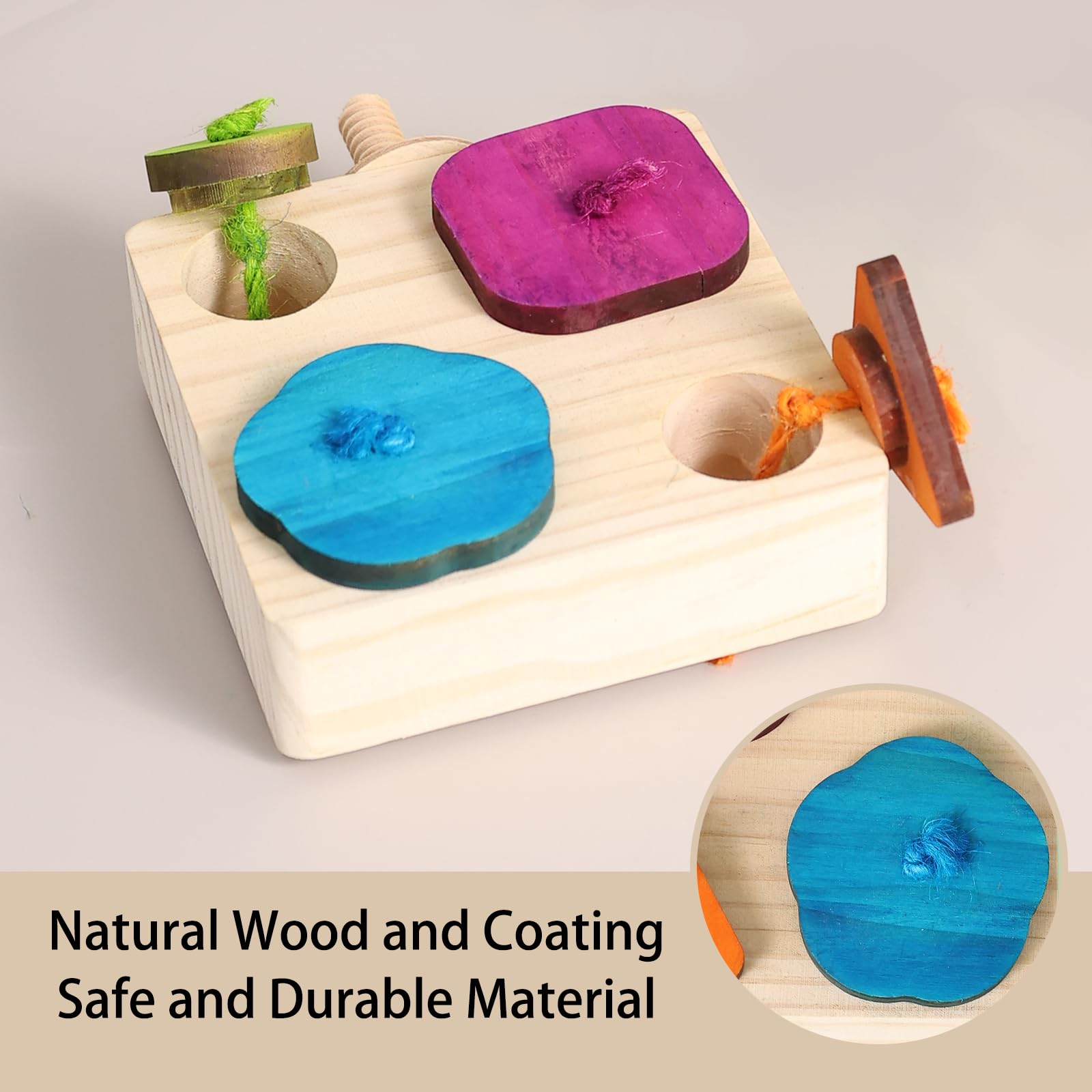 YOOSO WING Birdie Puzzle Feeder - Interactive Foraging Toy for Parrots, Parakeets, Cockatiels, Conures | Mental Enrichment & Sti