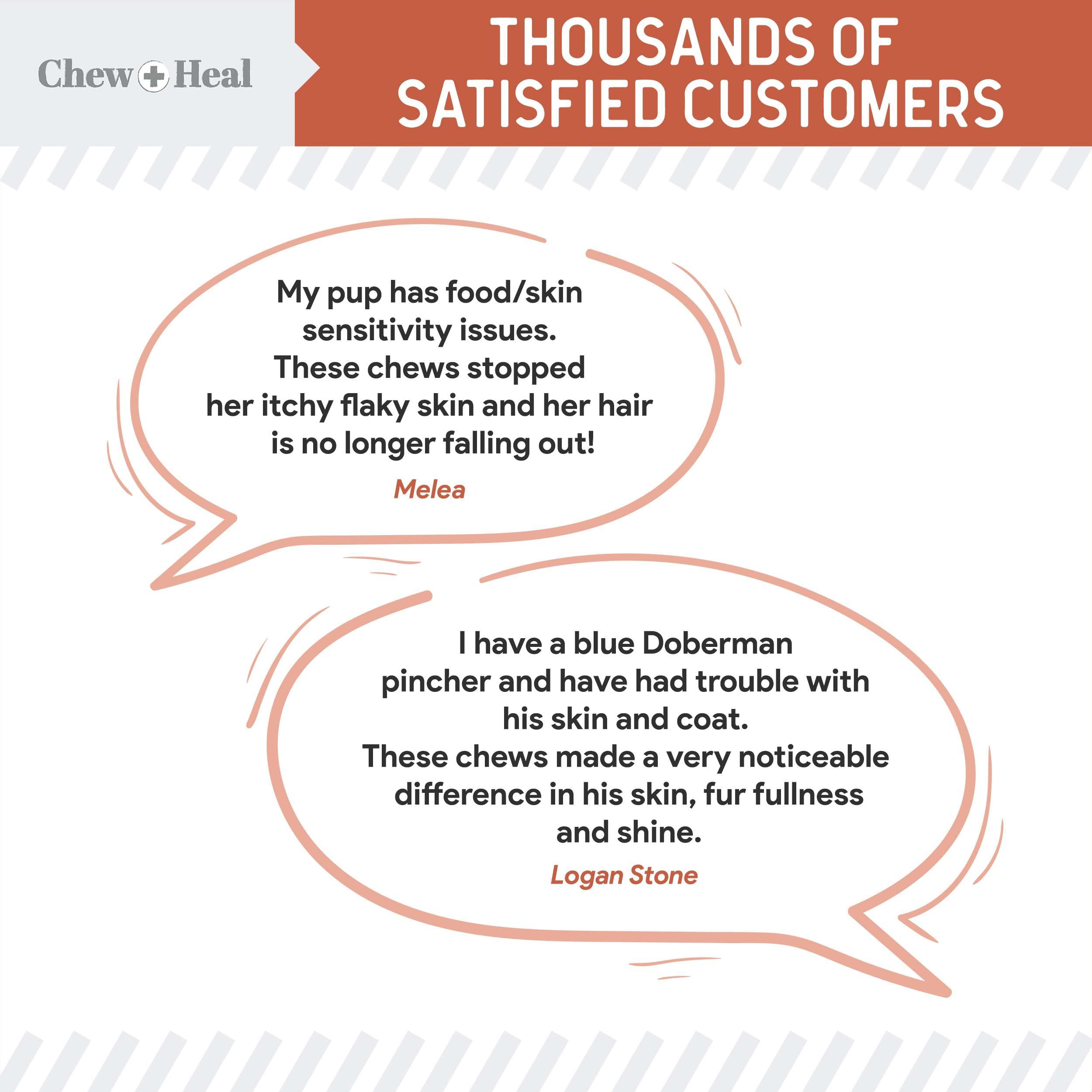 Salmon Oil for Dogs - Soft Chew Omega Treats for Skin and Coat - Fish Oil Blend of Essential Fatty Acids, Omega 3 and 6, Vitamin