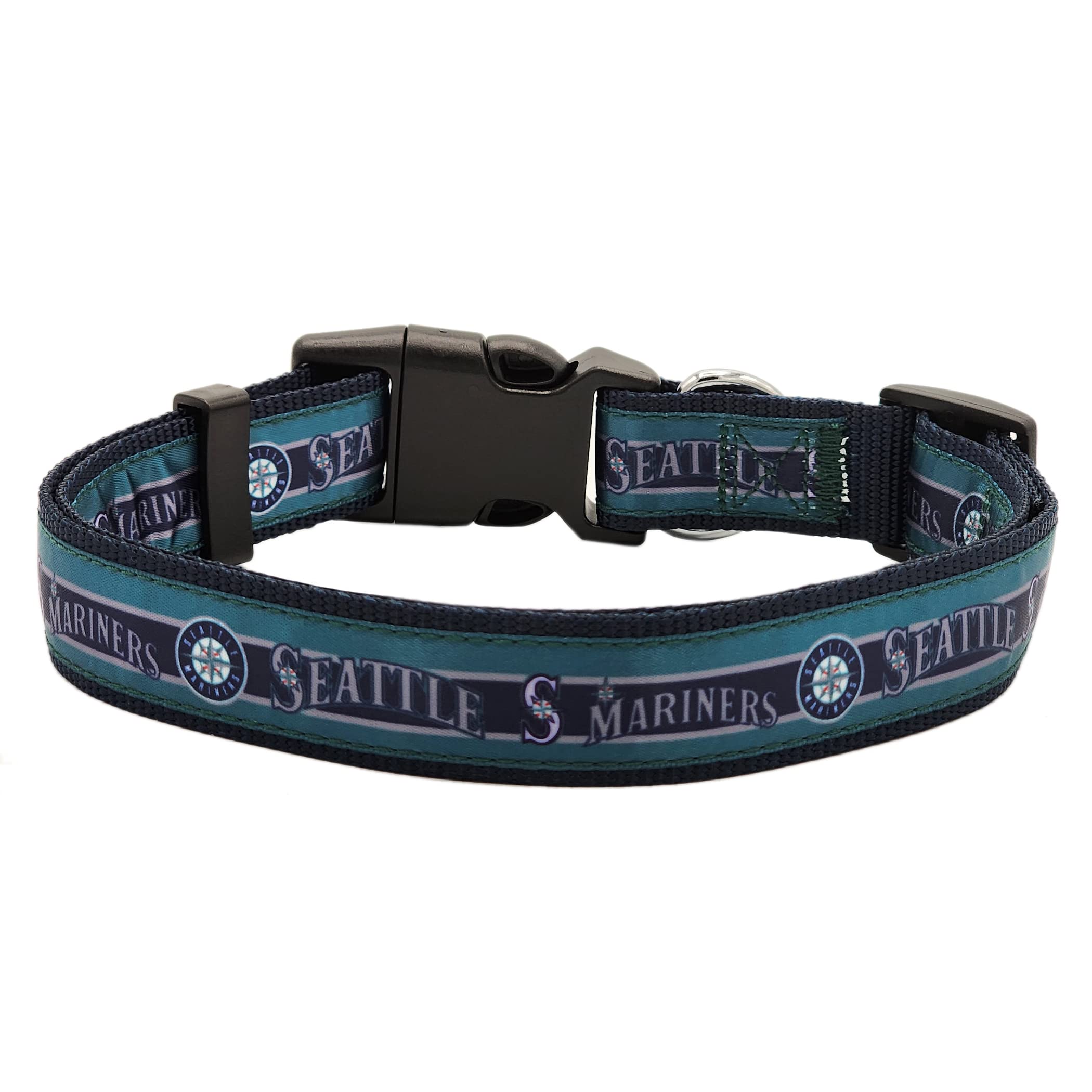Pets First Mlb Seattle Mariners Dog Collar, Medium (Mrn-3036-Md)