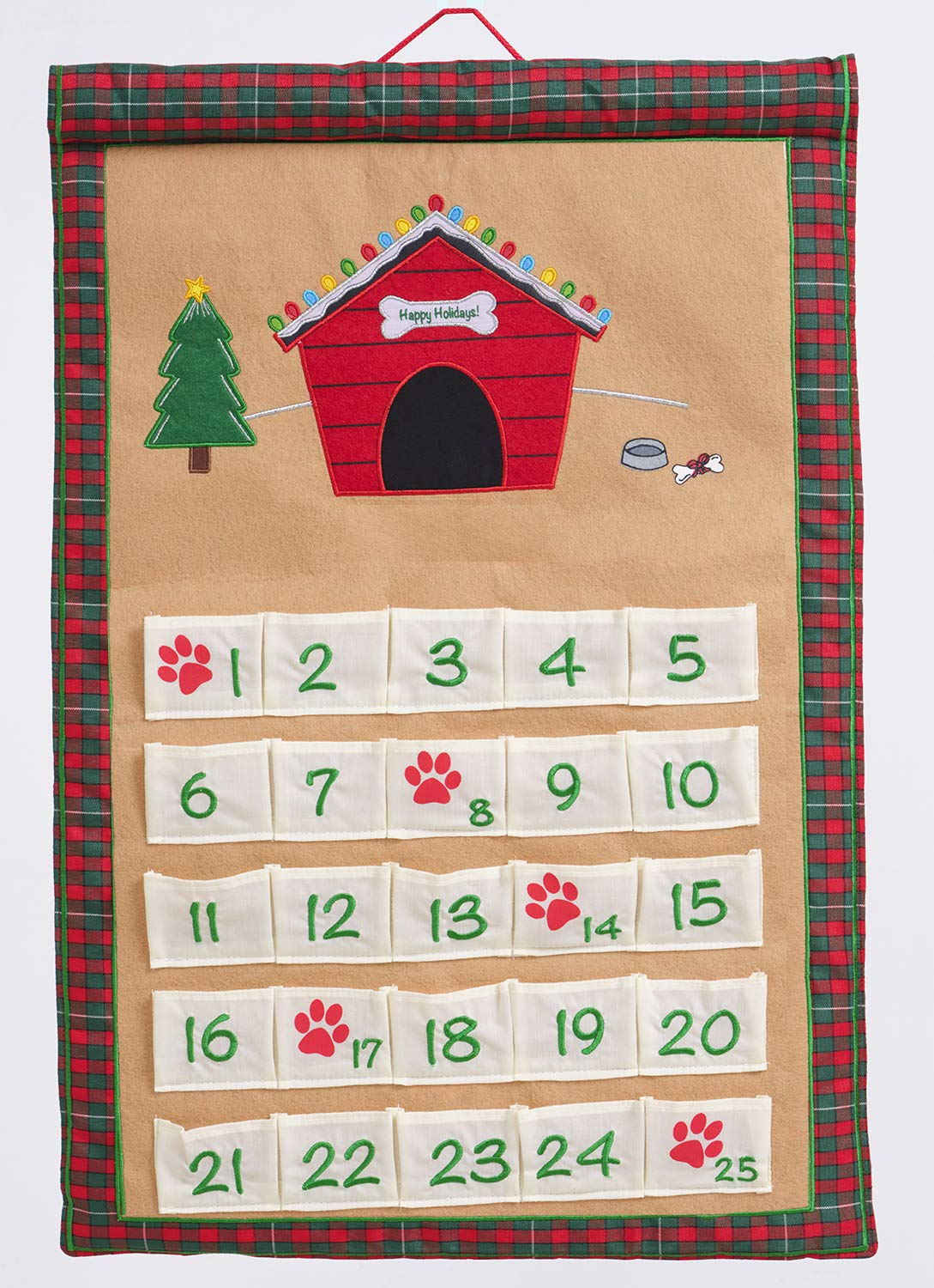 Dog Advent Calendar by Pockets of Learning | Interactive Canine Dog Countdown | Festive Pet Christmas Holiday D  cor | Pet Seaso