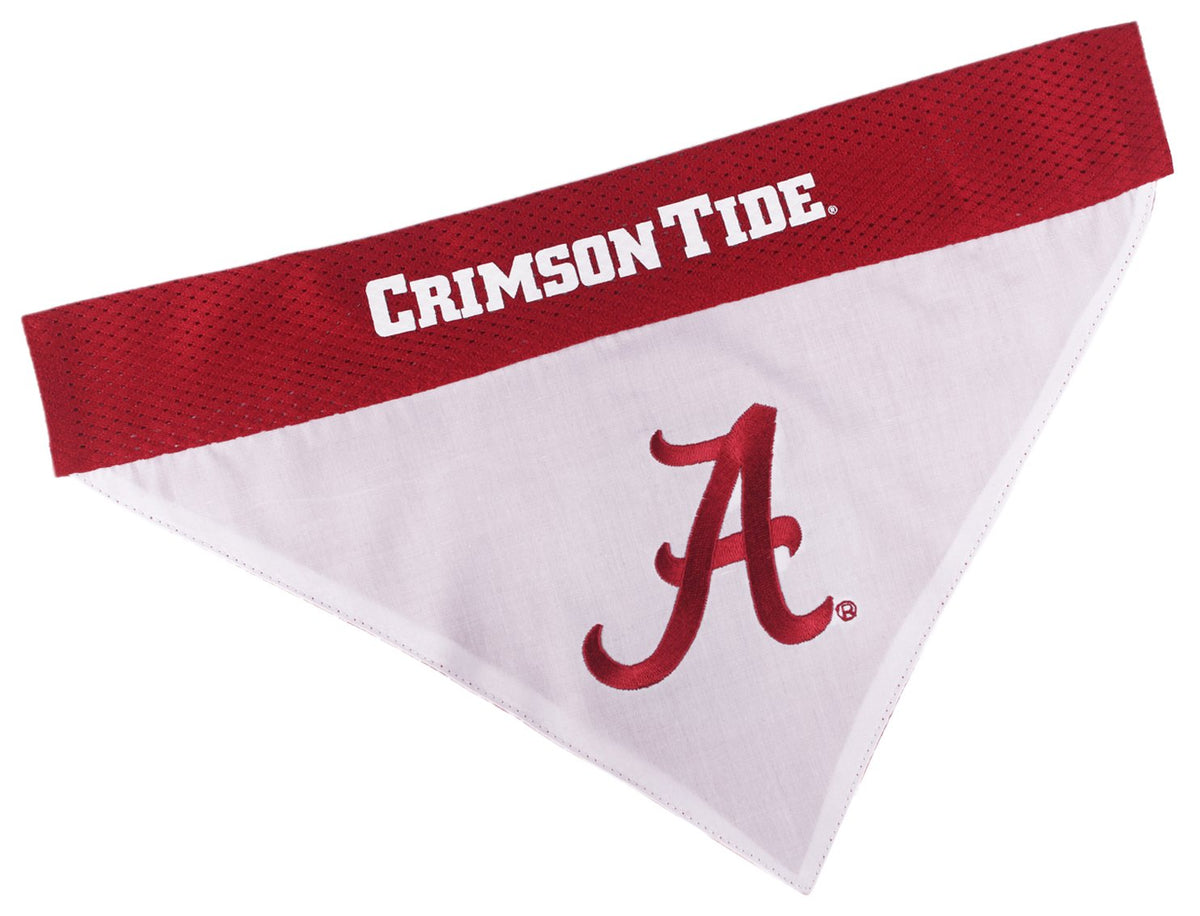 Pets First Collegiate Pet Accessories, Reversible Bandana, Alabama Crimson Tide, Small/Medium