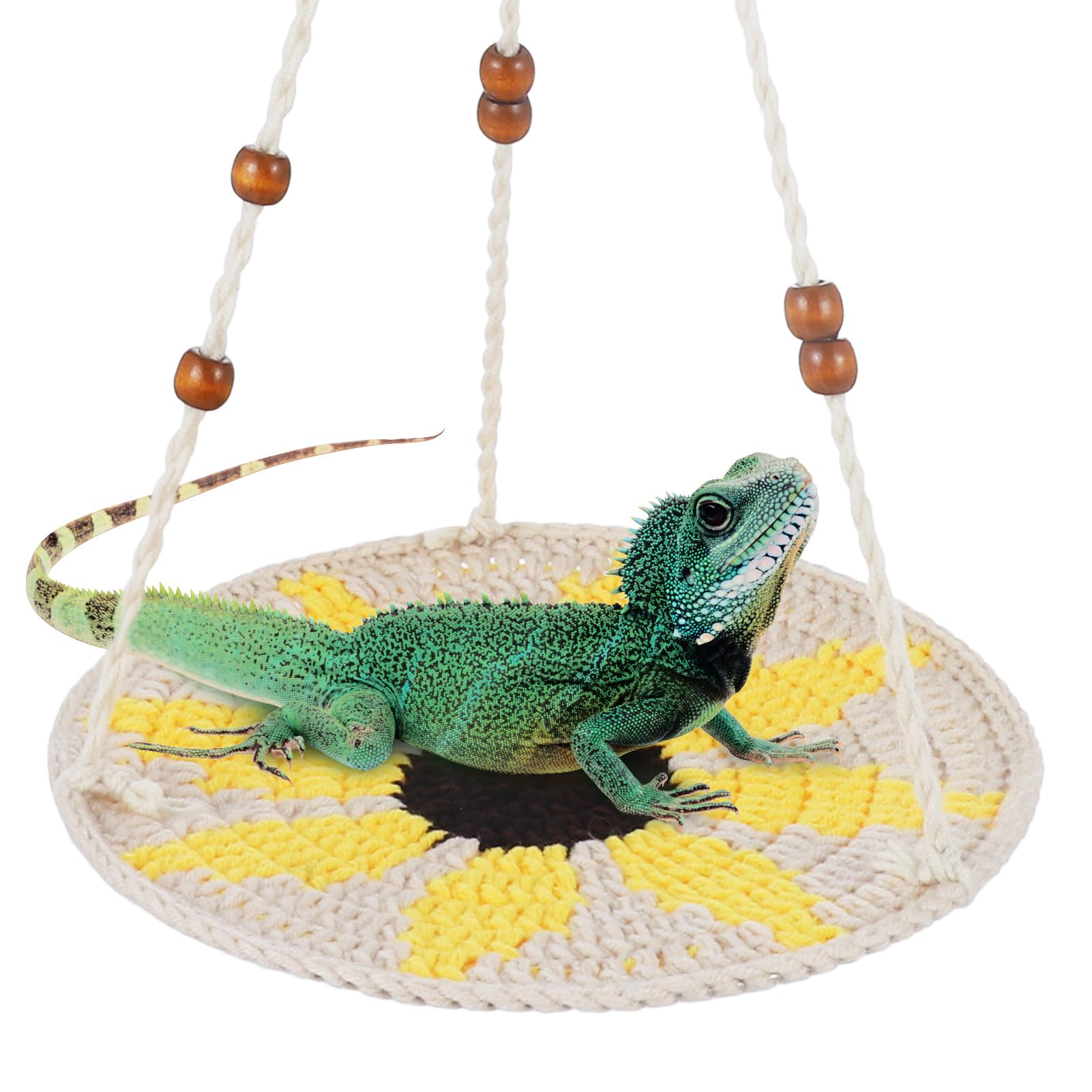 Jspupifip Reptile Hammock,Bearded Dragon Accessories For Habitat Leopard Gecko Tank Accessories Small Lizard Cage Bed Hanging Ha