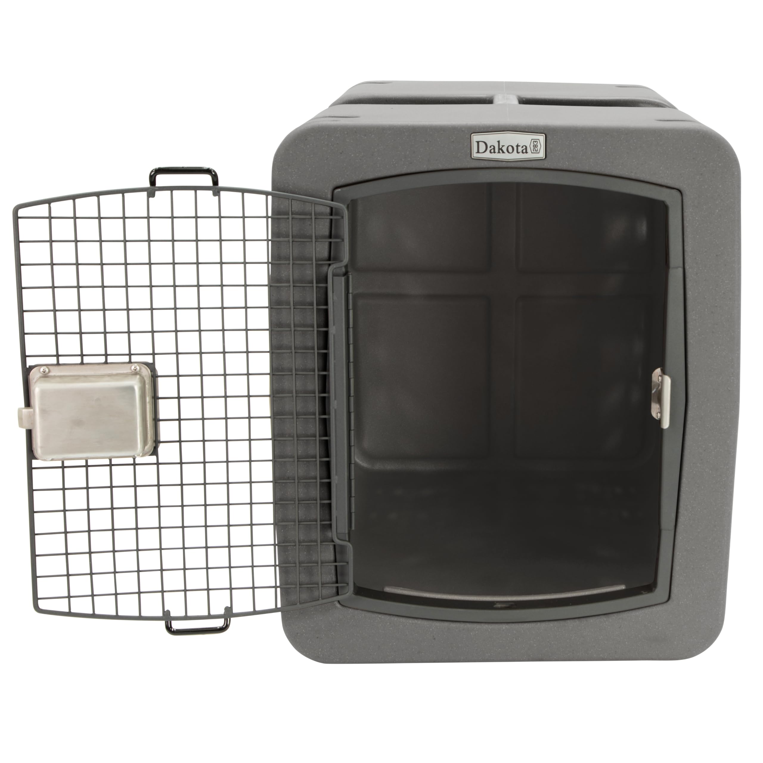 Dakota283 G3 Portable And High Security Polyethylene Framed Door Dog Kennel With Keyed Paddle Latching Door, Medium, Dark Granit