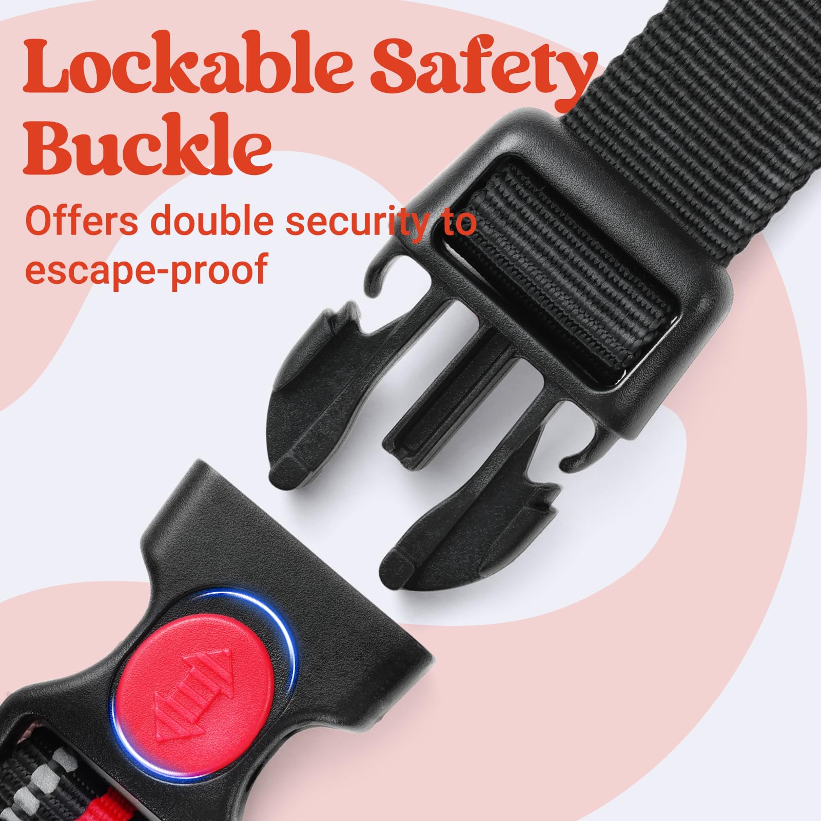 rabbitgoo Dog Harness Medium Sized, No Pull Pet Harness with Soft Padded Handle, Adjustable Reflective Vest with 3 Buckles, Easy