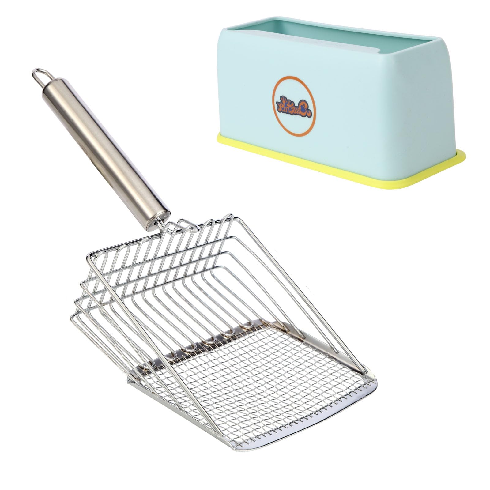 Dustnix Cat Litter Scoop, Metal Cat Litter Scoopers, Deep Shovel,Cat Litter Sifter, Kitten Poop Sifting,Heavy Duty Speed Sifter 