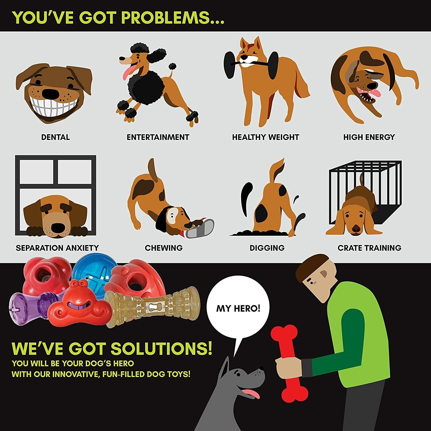 Hero Snacktime Soft Rubber Widget, Small, Blue Dog Toy