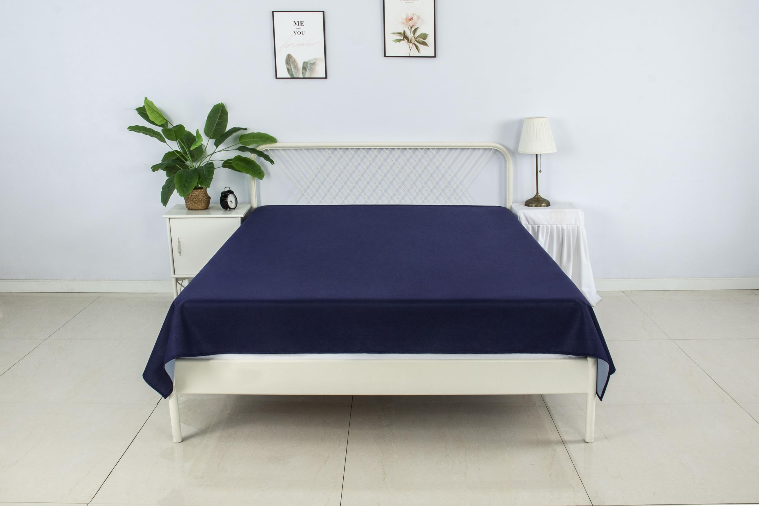 SILLY LEGACY Thin Reversible Waterproof Protective Cover or Liner for Bed or Couch, for Dogs and Cats, Babies; Incontinence, Dir