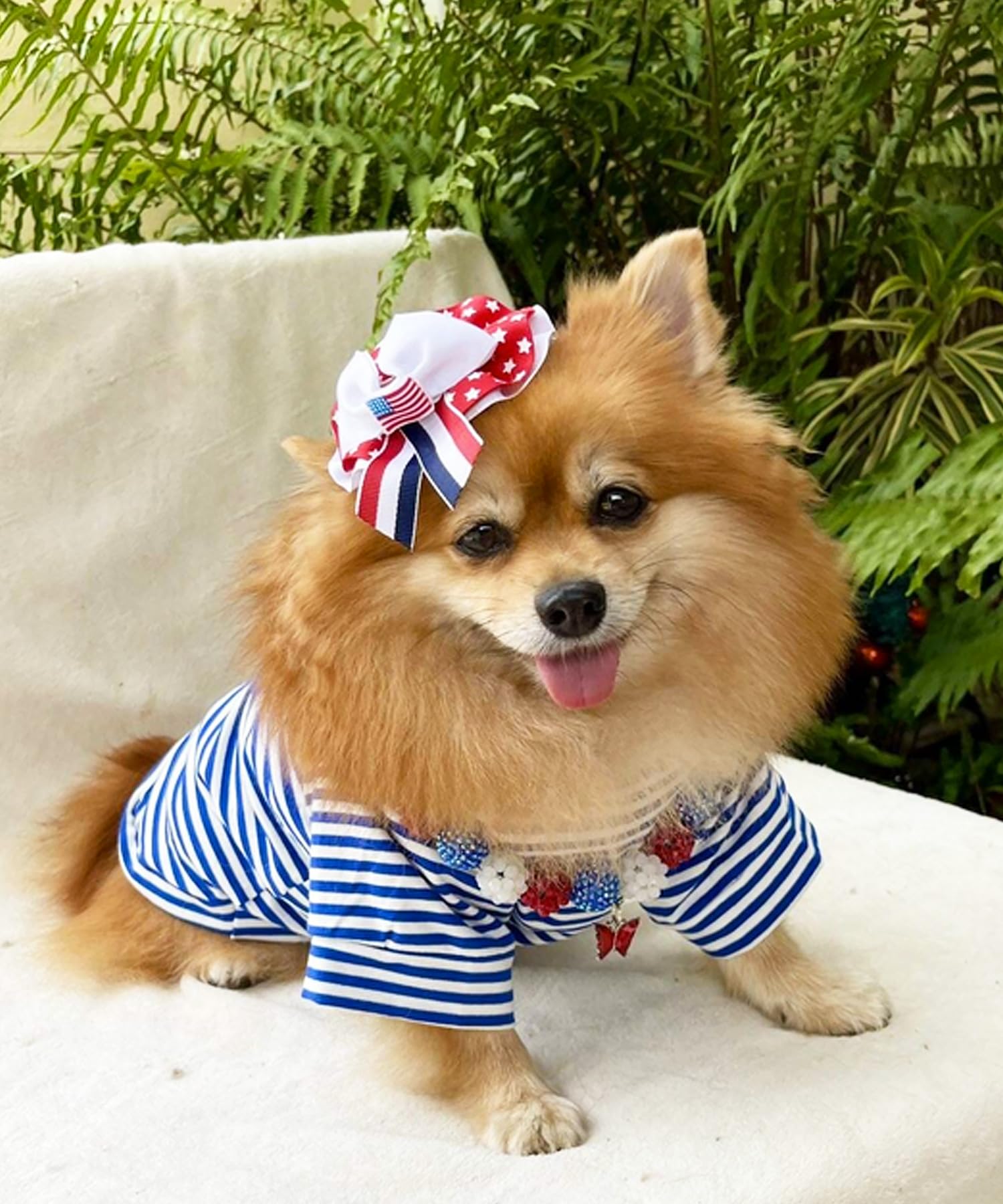 Droolingdog Dog Clothes Pet Striped T-Shirt Plain Puppy Apparel For Small Dogs, Medium, Pack Of 3