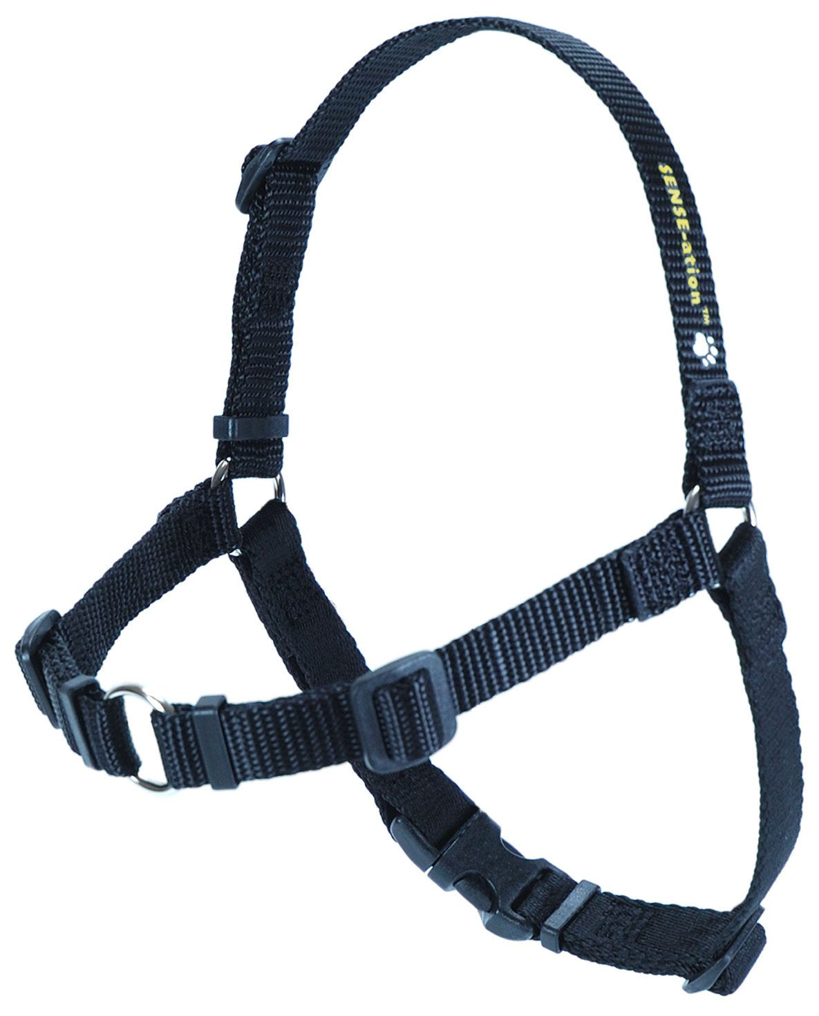Softouch Sense-Ation No-Pull Dog Harness (Black, Small)