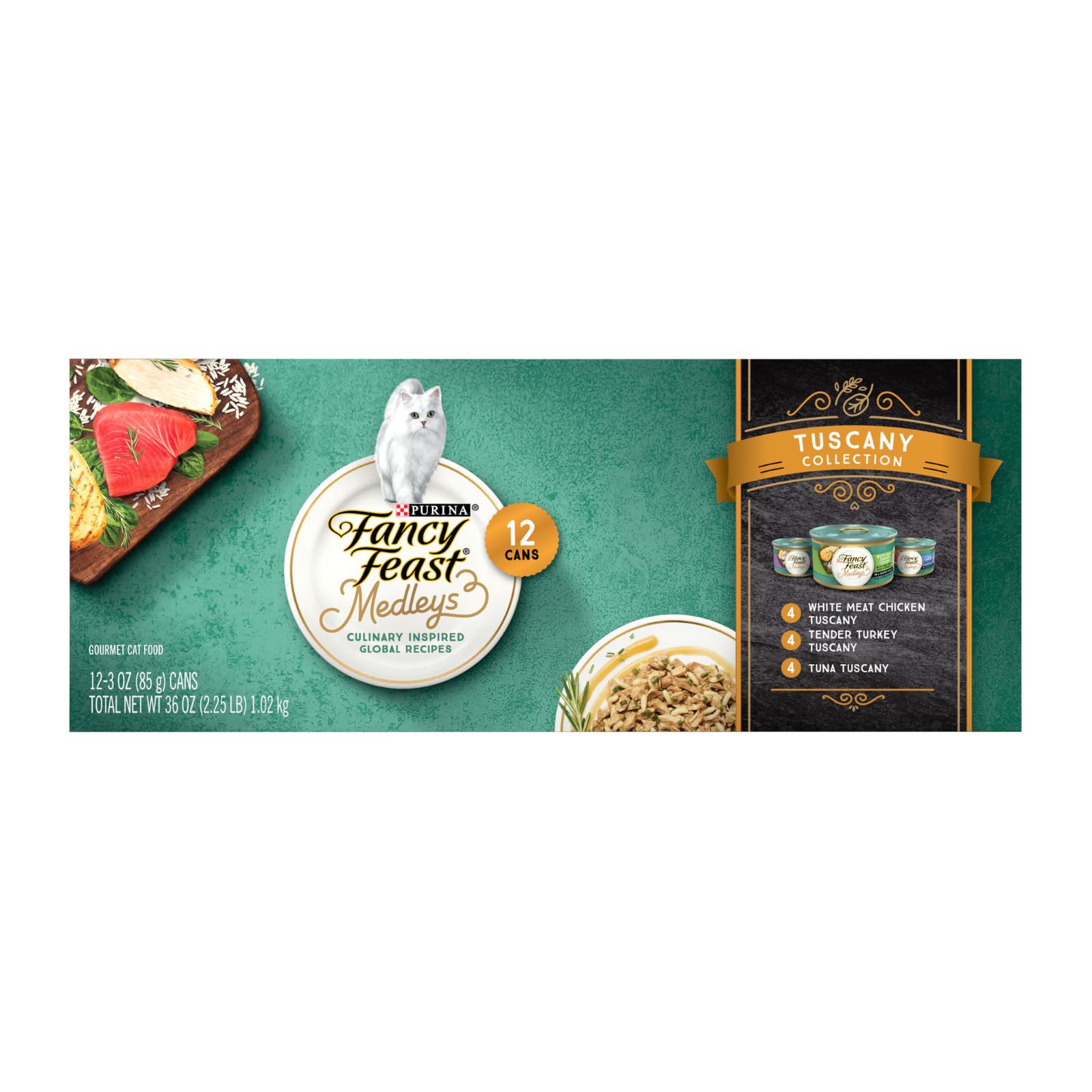 Fancy Feast Elegant Medley Tuscany Collection Cat Food (Case of 2)