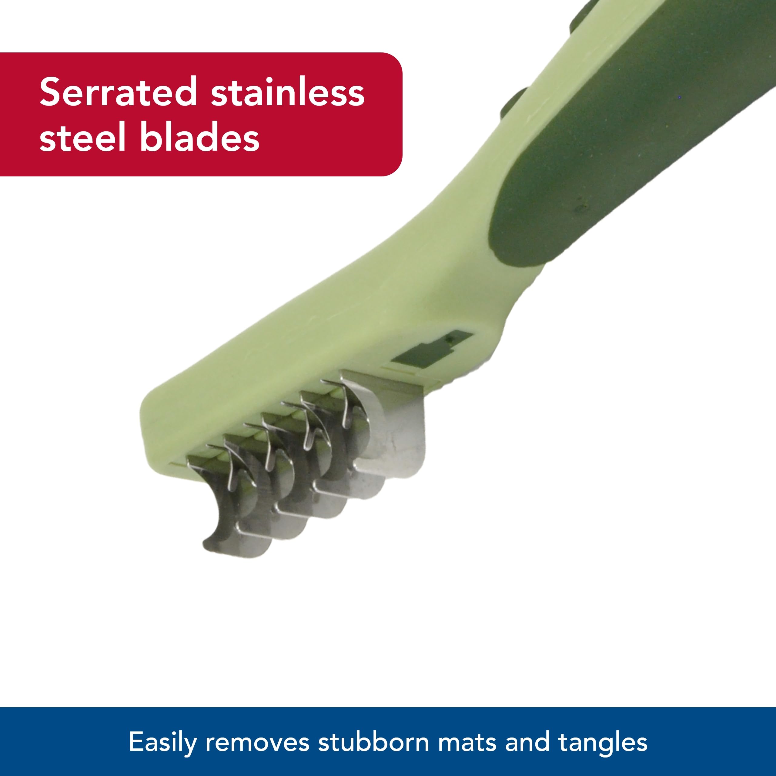 Coastal Pet Safari Dematting Comb - Brush For Dogs With Coarse, Matted Or Medium To Long Hair Coats - One Size