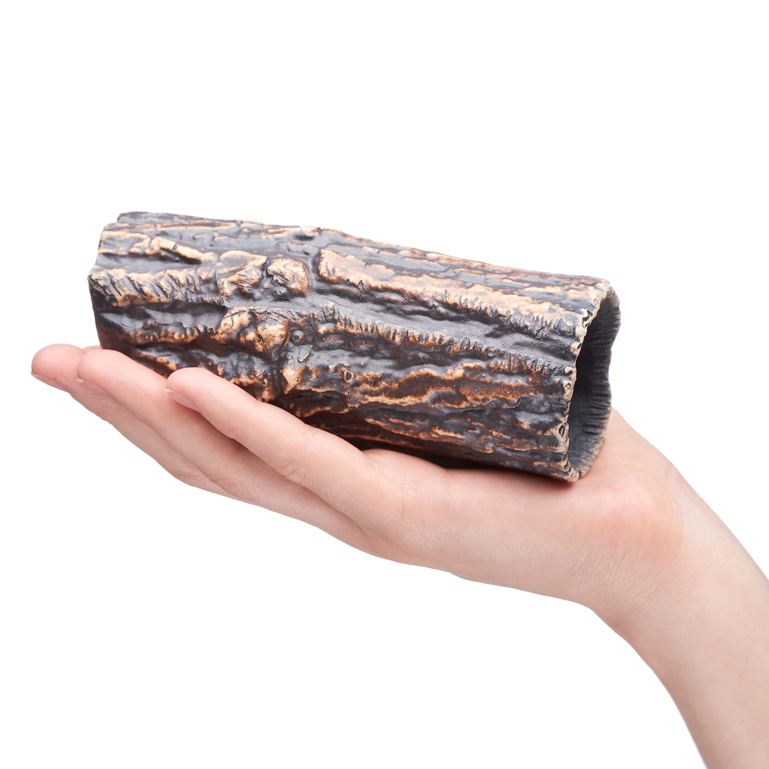 Plecoceramics Pleco Cave Natural Breeding Ceramic Decorations Fish Tank Aquarium Medium Size (1 pcs)