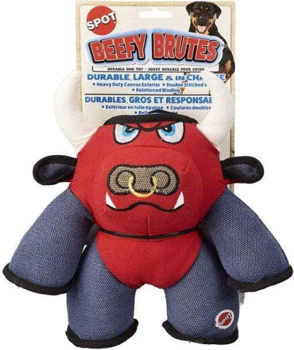 Spot Beefy Brutes Durable Dog Toy 10' Assoted Figures