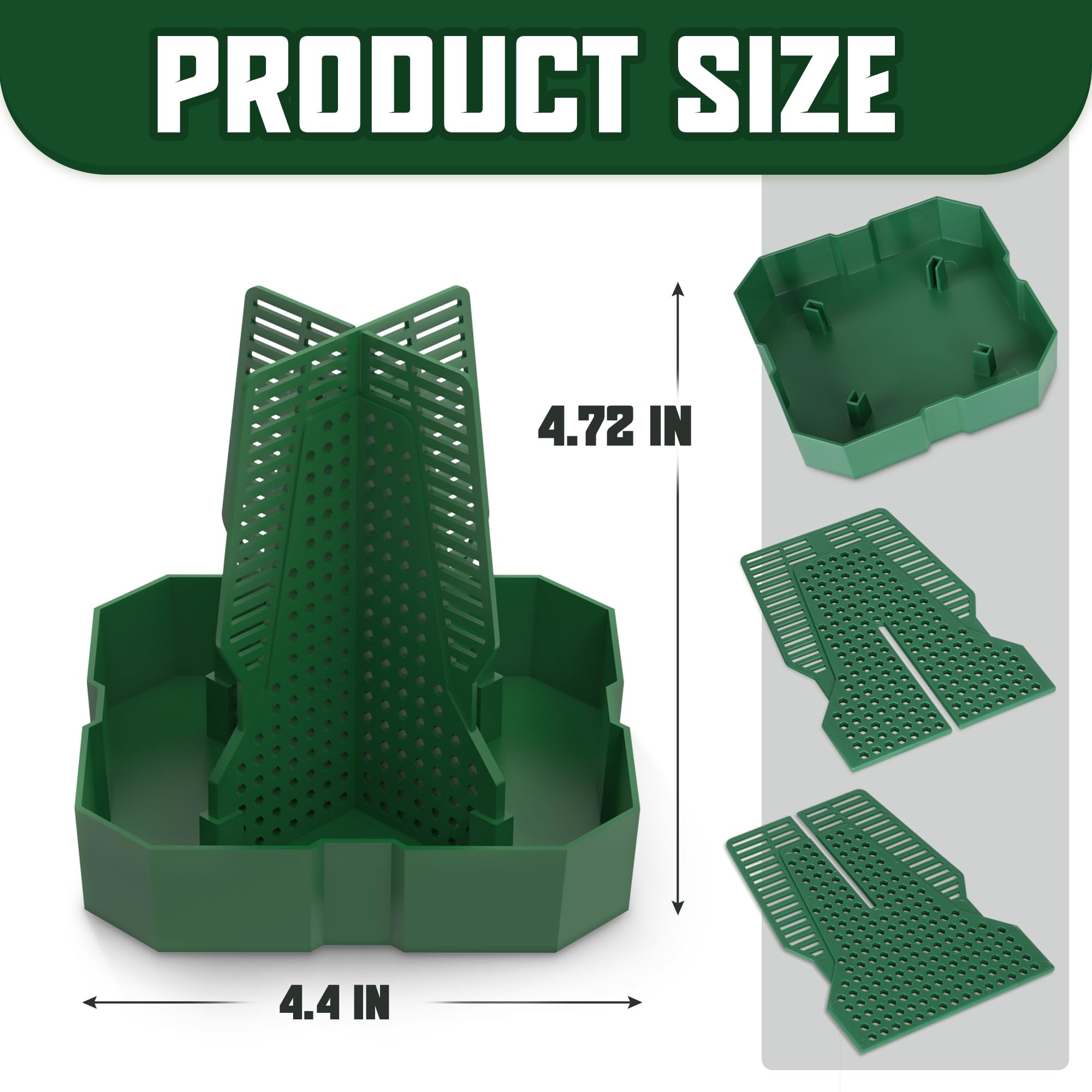 Fischuel Chameleon Feeding Bowl For Reptile Terrarium, Climbable Design For Reptile To Hunt, Suitable For Feeding Lizards, Beard