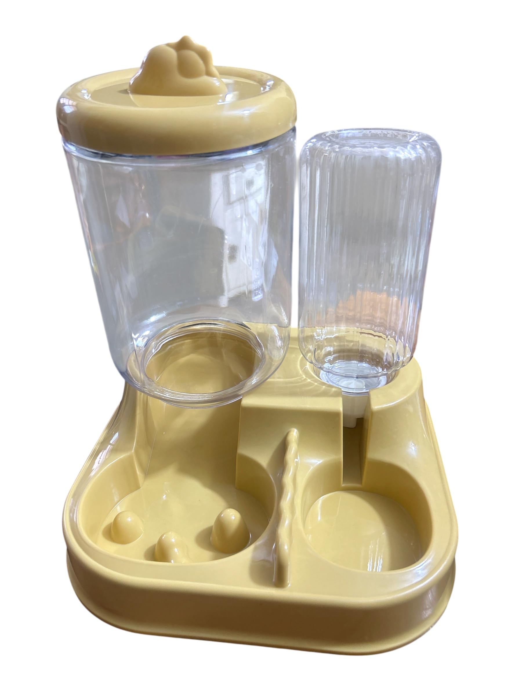 Gorilla Pets 2In1 Pet Feeding Bowl And Water Bottle Set For Puppies And Cats | Self Feeder Water Bottle And Food Dispancer Col