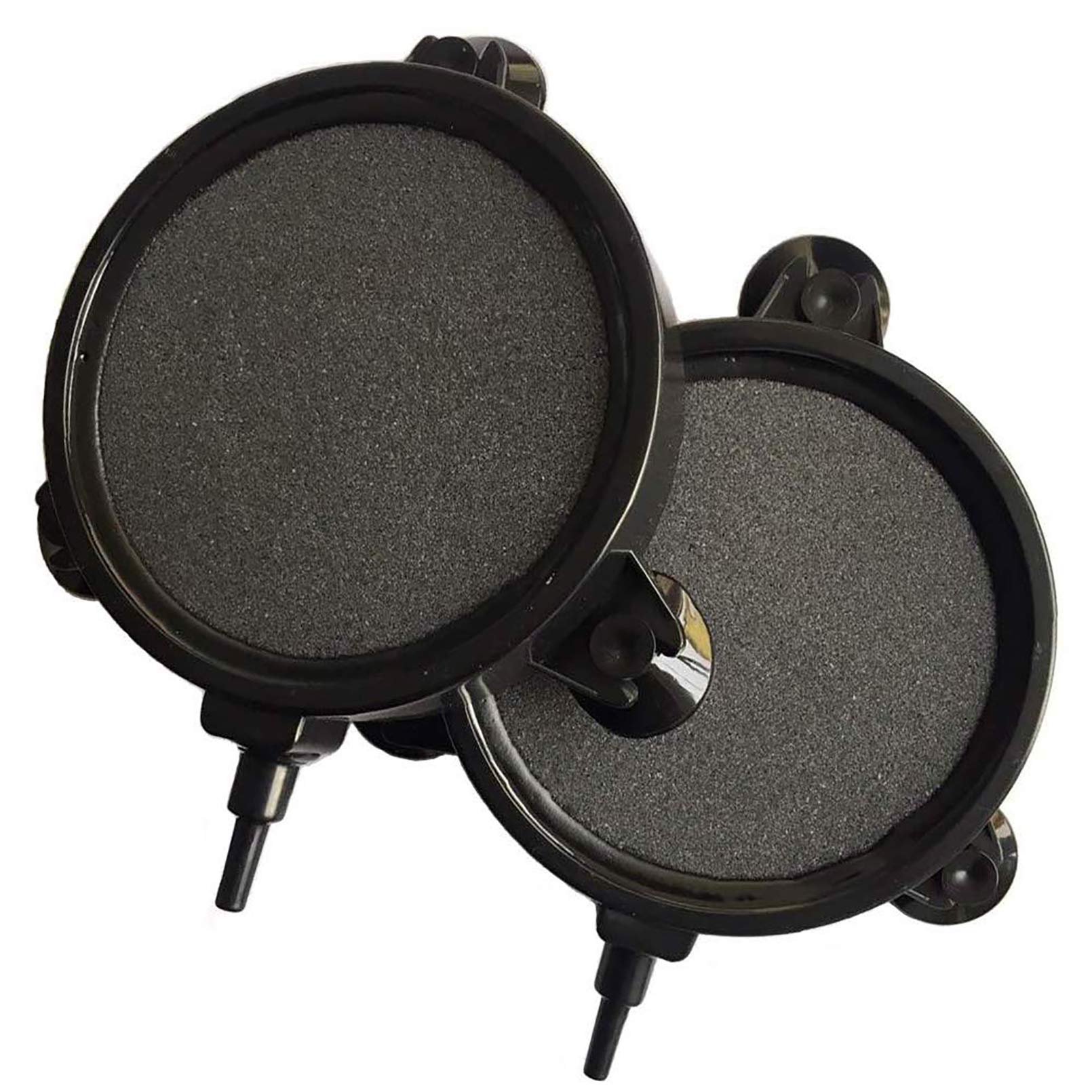 Pinvnby 4.2-Inch Air Stone Disc Bubble Diffuser With Suction Cups For Oxygenation In Fresh/Saltwater Tanks, Ponds, Hydroponic, Aquaponics, And As A Decorative Airstone For Aquariums (2 Pcs)