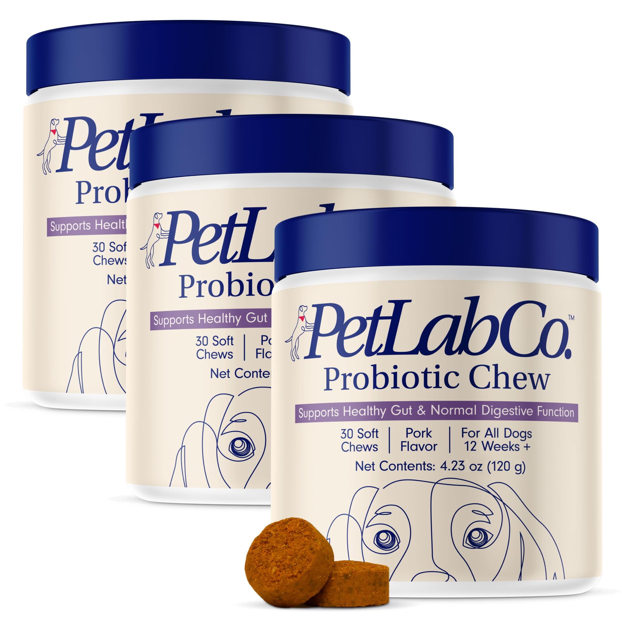 PetLab Co. Probiotics for Dogs, Support Gut Health, Occasional Diarrhea, Digestive Health & Seasonal Allergies - Pork Flavor - 3