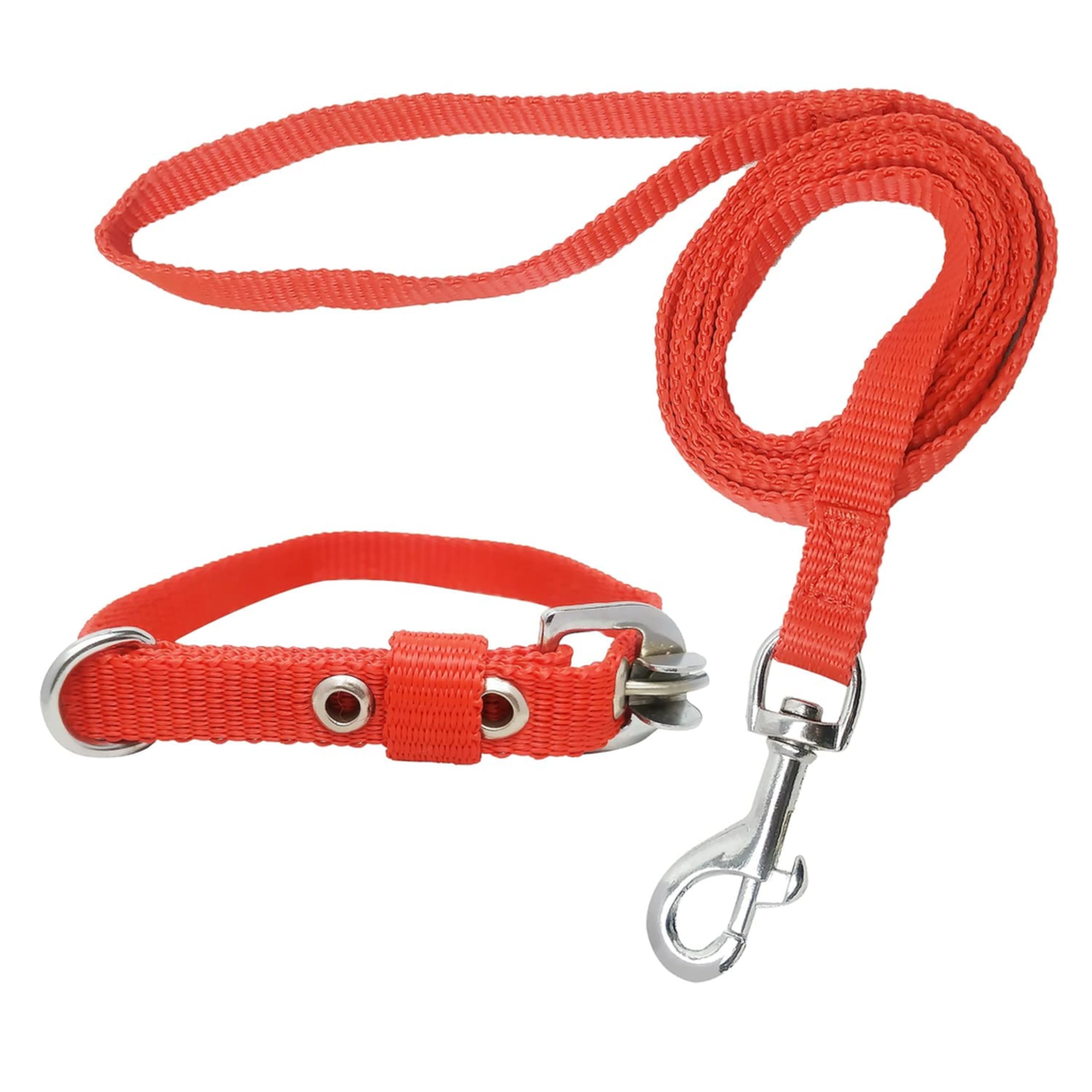 Japin Dog Collar & Leash Belt For Puppy Dogs Neck Collar & Rope Leash (Small), 10 Cm, 8 Cm