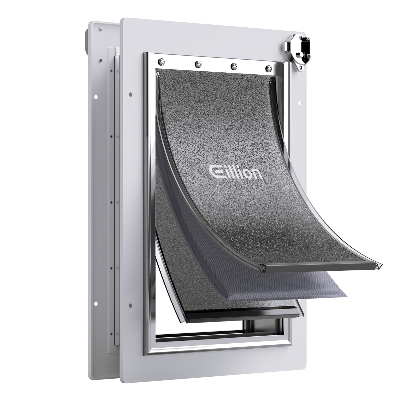 doggy Eillion Medium Dog Door for Door, Doggy Door with Aluminum Frame