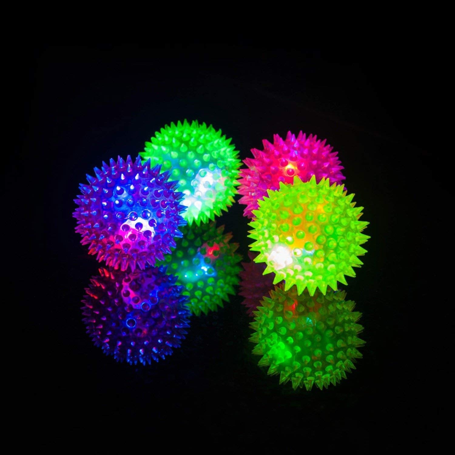 Pups&Pets Led Whistle Squeaky Squeaker Sound Ball Puppy Dog Cat Pet Chew Playing Rubber Ball Toy 1Pcs