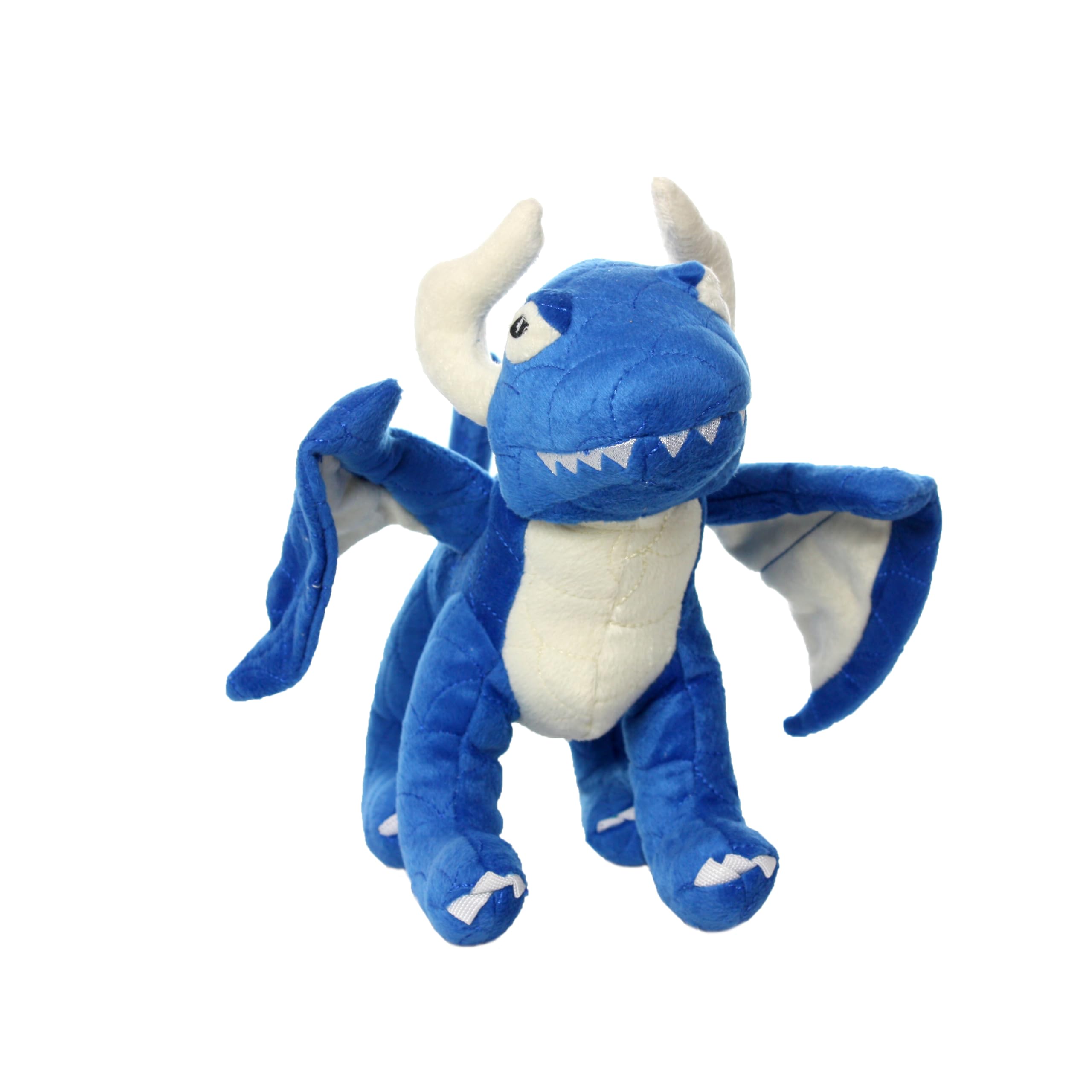Mighty- Blue Dragon - Squeaker-Multiple Layers. Made Durable, Strong & Tough. Interactive Play (Tug, Toss & Fetch). Machine Washable & Floats