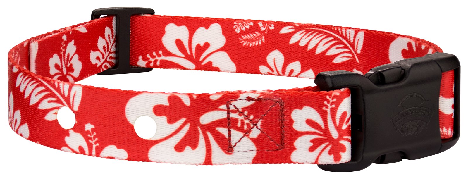Country Brook Petz - Red Hawaiian Replacement Collar For Dog Fence Receivers - Summer Breeze Collection Featuring Sunny Designs