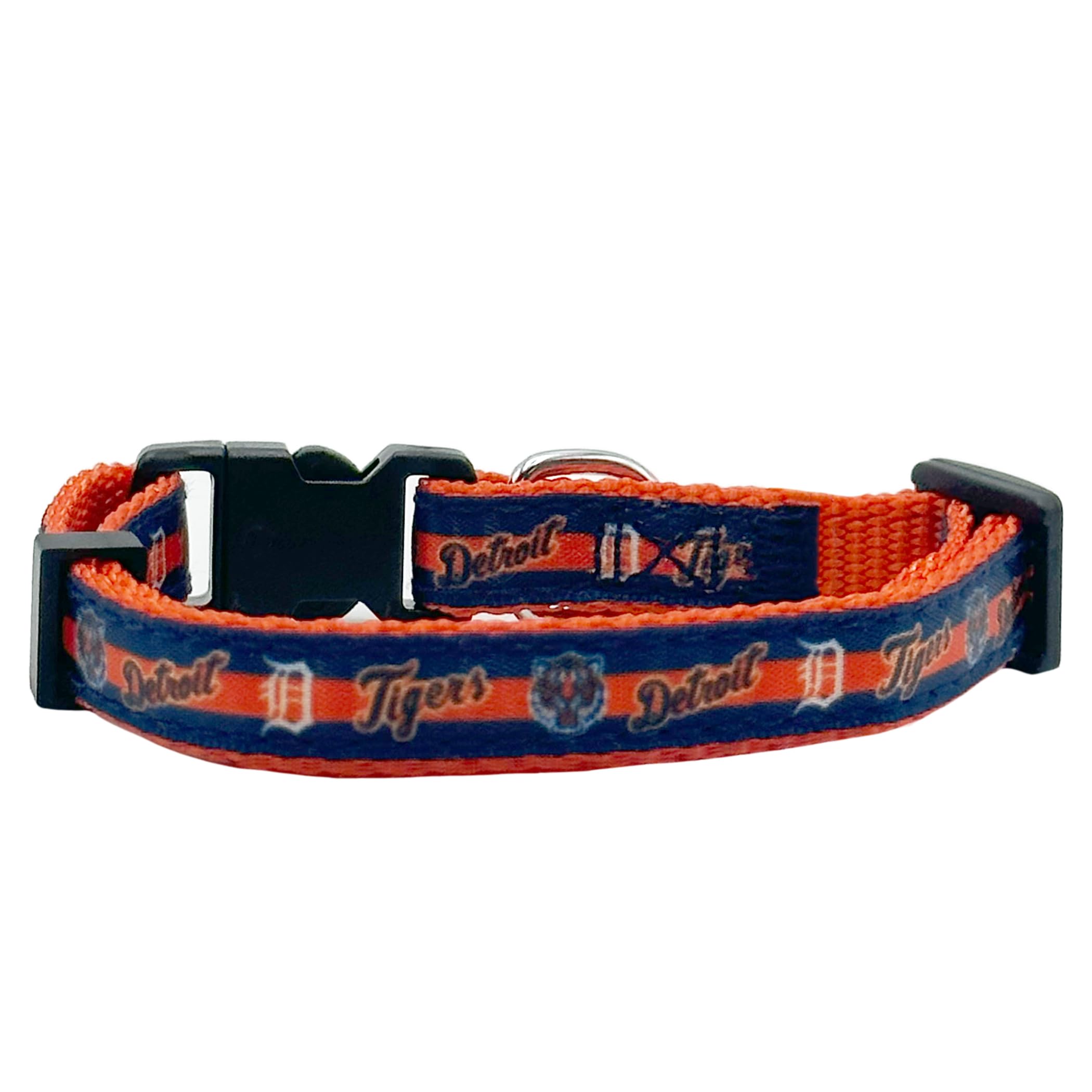 Mlb Cat Collar Detroit Tigers Satin Cat Collar Baseball Team Collar For Dogs & Cats. A Shiny & Colorful Cat Collar With Ringing 