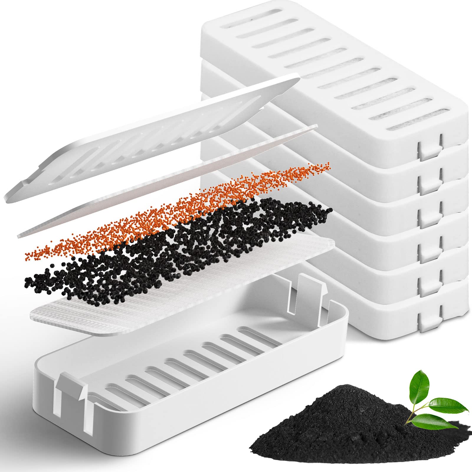 6-Pack Toddlt Cat Water Fountain Quadruple Filters, Replacement Filters For 100Oz/3L Automatic Pet Fountain, Cat Water Fountain, Dog Water Dispenser