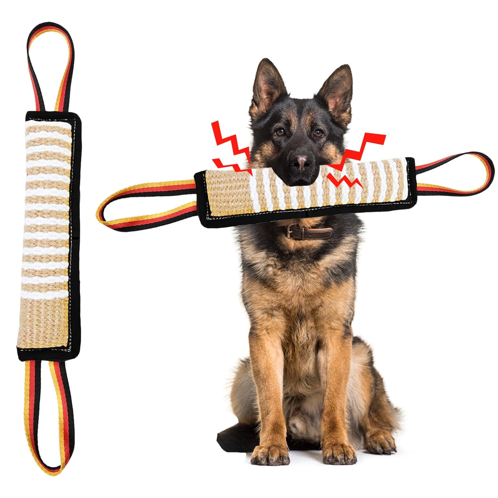 Dog Toys, Interactive Dog Toys Leather Bite Rag, Durable Dog Bite Tug Toy For Puppy, Teeth Cleaning And Training(11.8 * 2.8In)