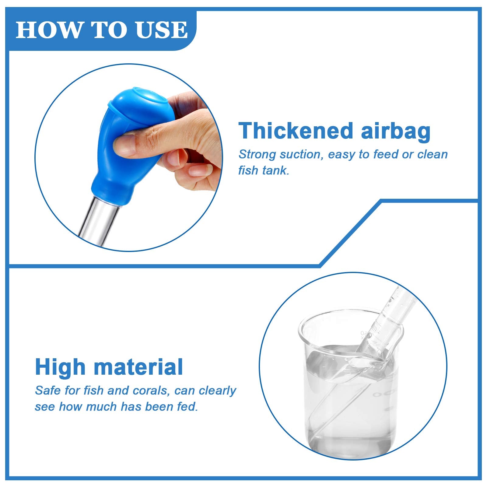 Weewooday 2 Pieces Aquarium Coral Feeder With 2 Pieces Stainless Steel Feeding Long Tweezers Syringe Spot Coral Feeder Reptile F