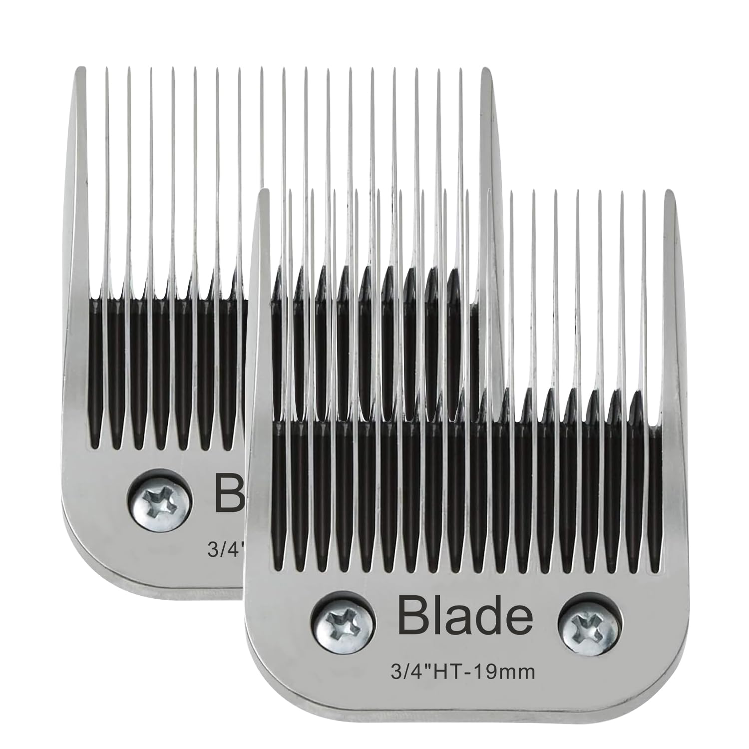 2Pcs 3/4'' Ht Dog Grooming Replacement Blades Compatible With Andis Dog Clippers,Dog Clipper Blades Compatible With Wahl Km-10 S
