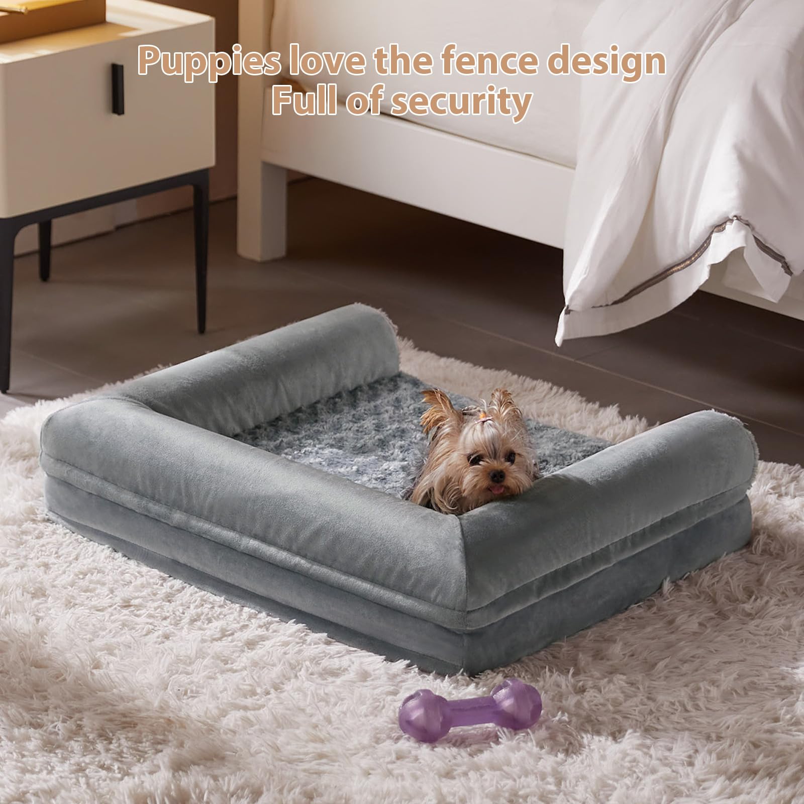 Bfpethome Dog Beds For Large Dogs, Orthopedic Dog Bed For Medium Large Dogs,Big Waterproof Couch Dog Pet Bed With Removable Wash