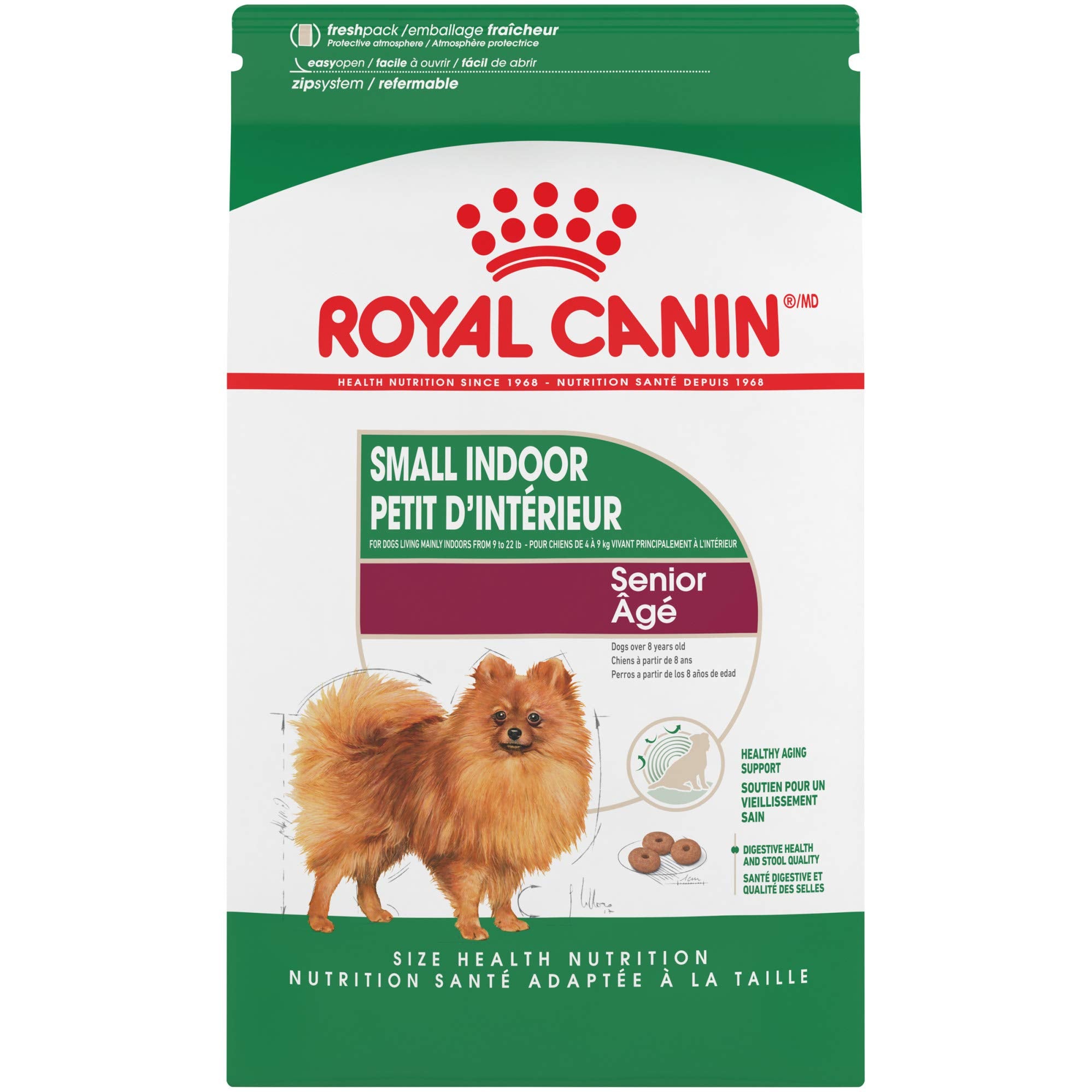 Royal Canin Small Indoor Senior Dry Dog Food, 2.5 lb bag