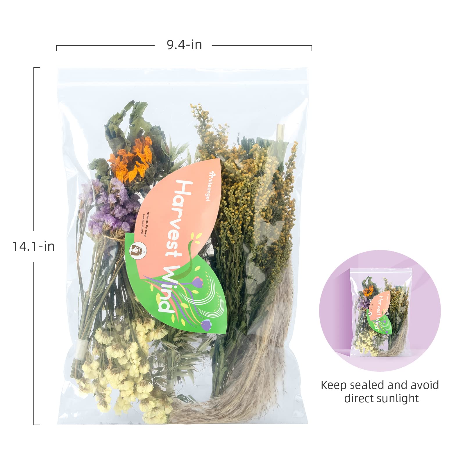 Niteangel Natural & Soft Hamster Bedding Mate Small Animal Habitat Decor For Syrian Dwarf Hamsters Gerbils Mice Degus Bunny Or Other Small-Sized Pet (Flower Version)