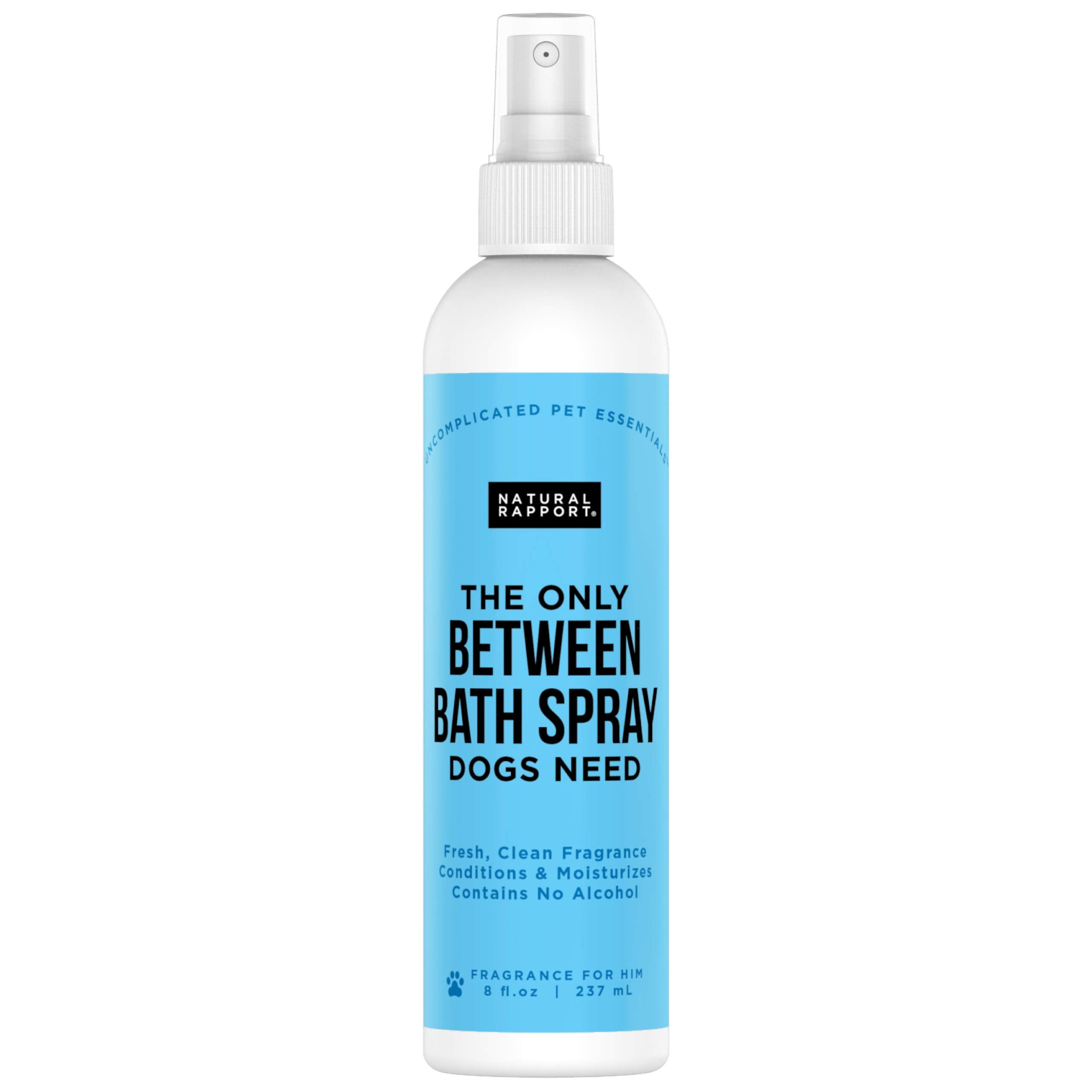 Natural Rapport Male Dog Cologne Spray With Amber & Sandalwood Scent - The Only Between Bath Spray Dogs Need - Convenient, Betwe