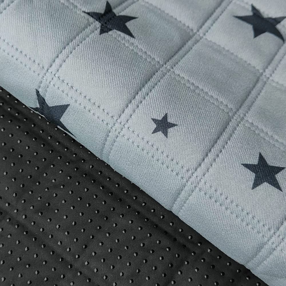 Rioussi Washable Pee Pads For Dogs, Reusable, Absorbent, Leakproof, Non Slip Pet Puppy Pads For Potty Training. Gray Stars, 20X28 Inch(2Pack)