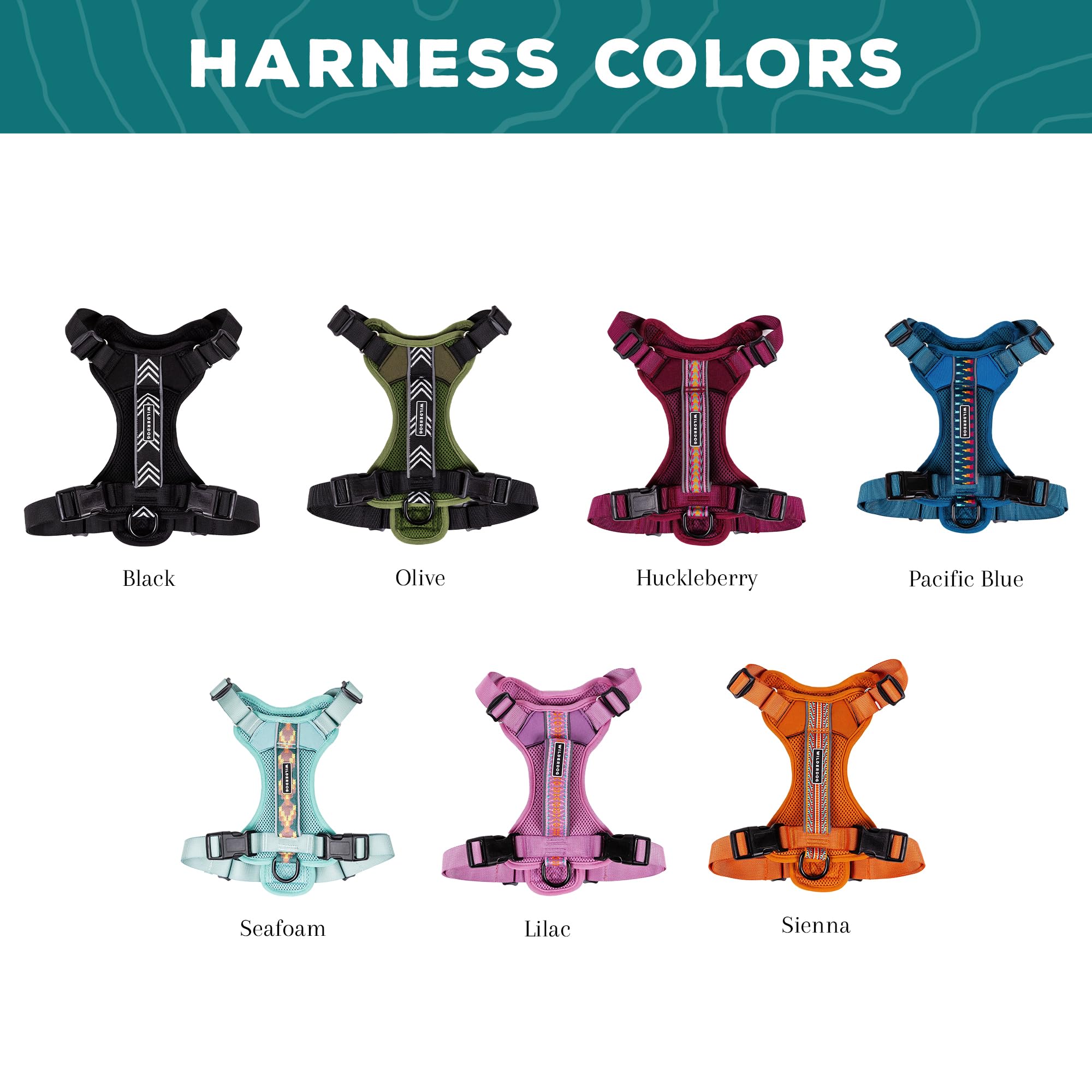 Wilderdog Lightweight Dog Harness With Reflective Straps - Large - Sienna