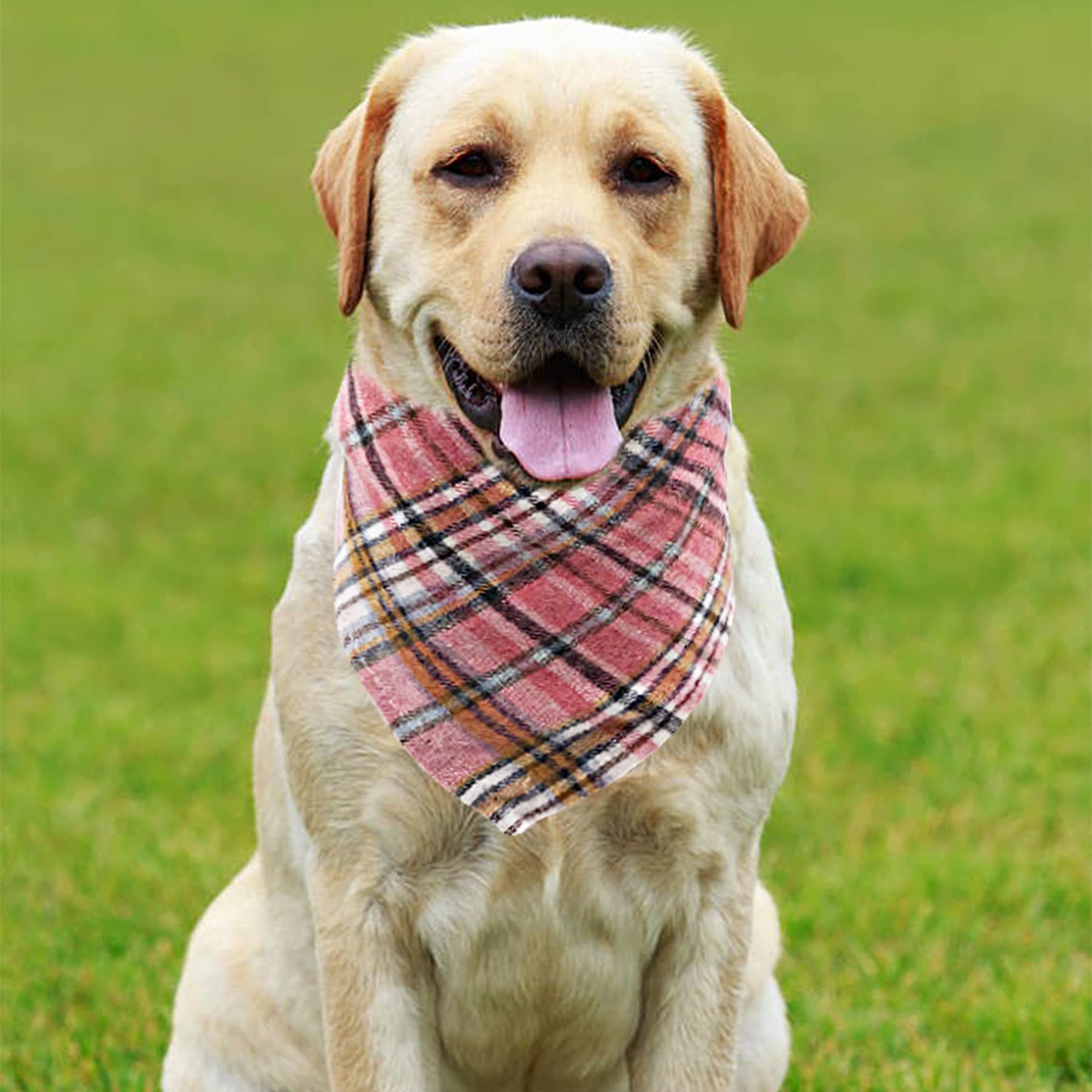 Jpgdn 100Pcs/Pack Small Dog Bandana Bulk 24.4*17.3In Pet Bandanas Pack Kerchief Washable Triangle Bibs Head Scarves Scarfs Rando