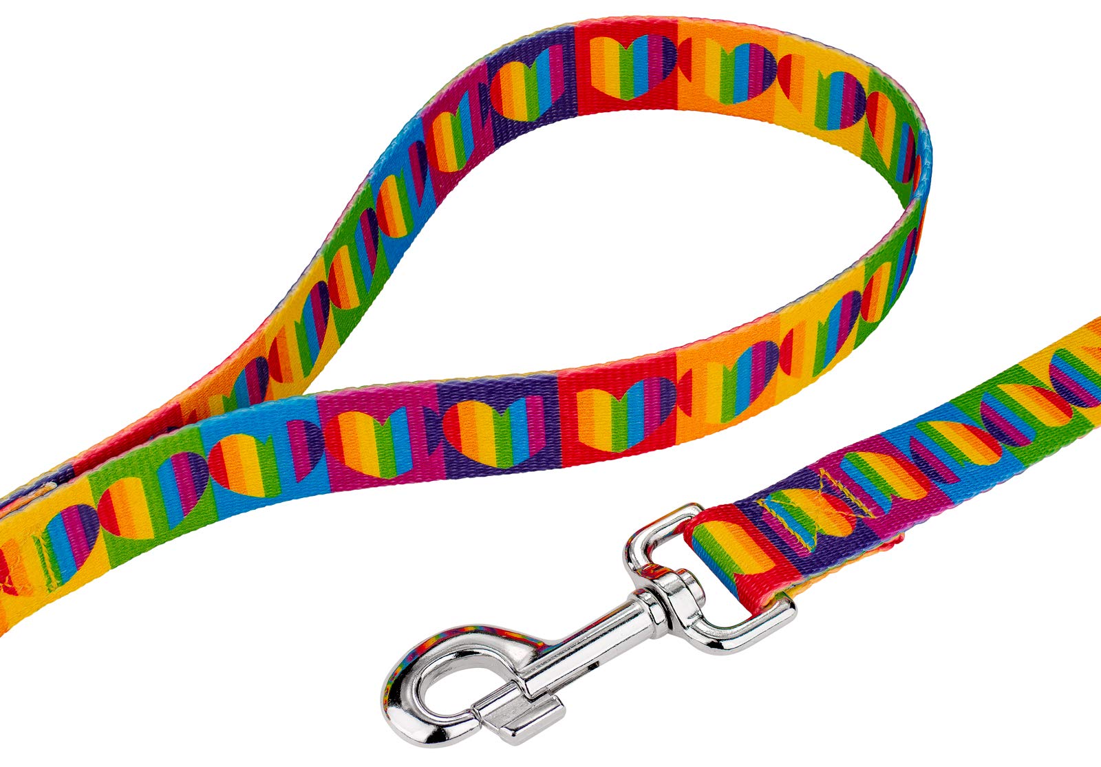 Country Brook Petz - Rainbow Hearts Dog Leash